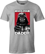 Star Wars - T-shirt Gris Hommes - Qui est ton père ? - XL - flash vidéo