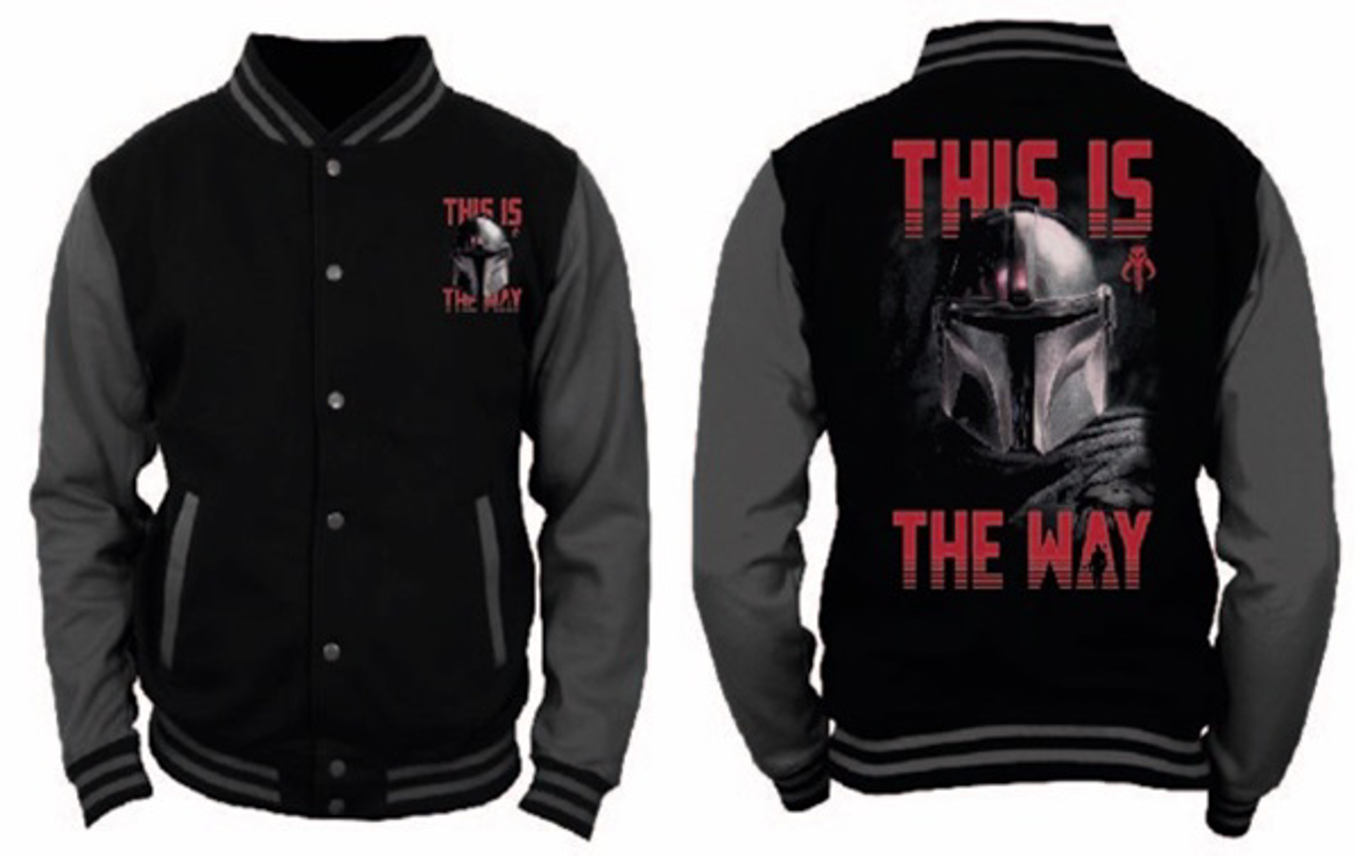 The Mandalorian - Veste Noire et Grise pour Hommes - This is the Way - XL
