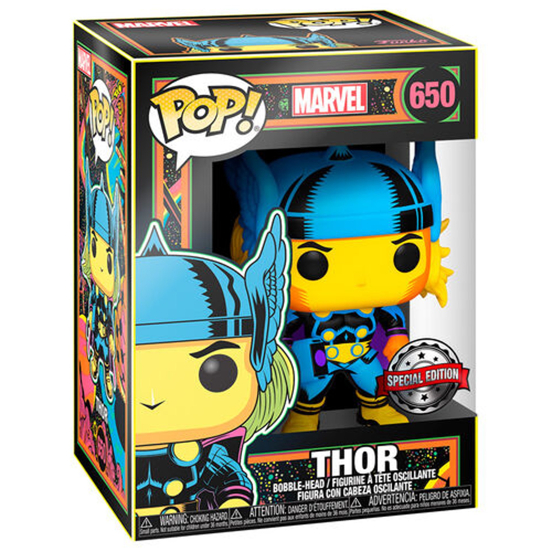 Funko Pop! Marvel: Black Light - Thor - US Exclusive - flash vidéo