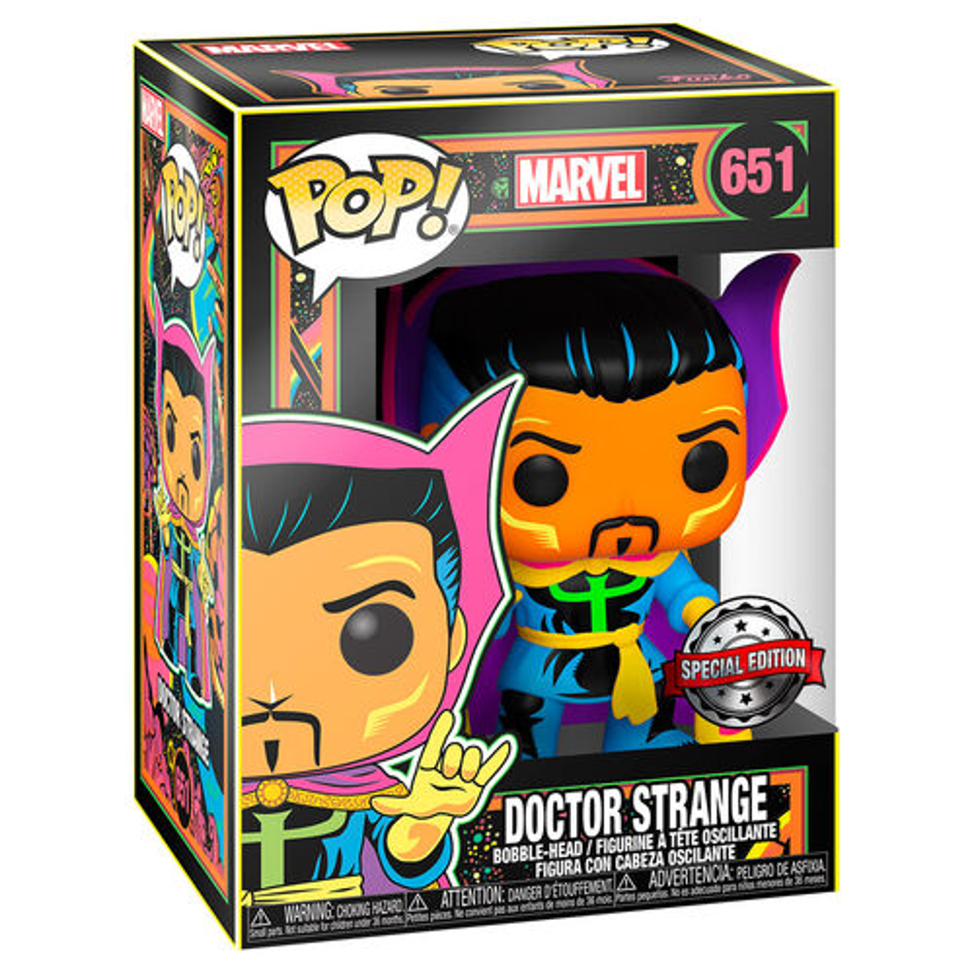 Funko Pop! Marvel: Black Light - Dr. Strange - US Exclusive - flash vidéo