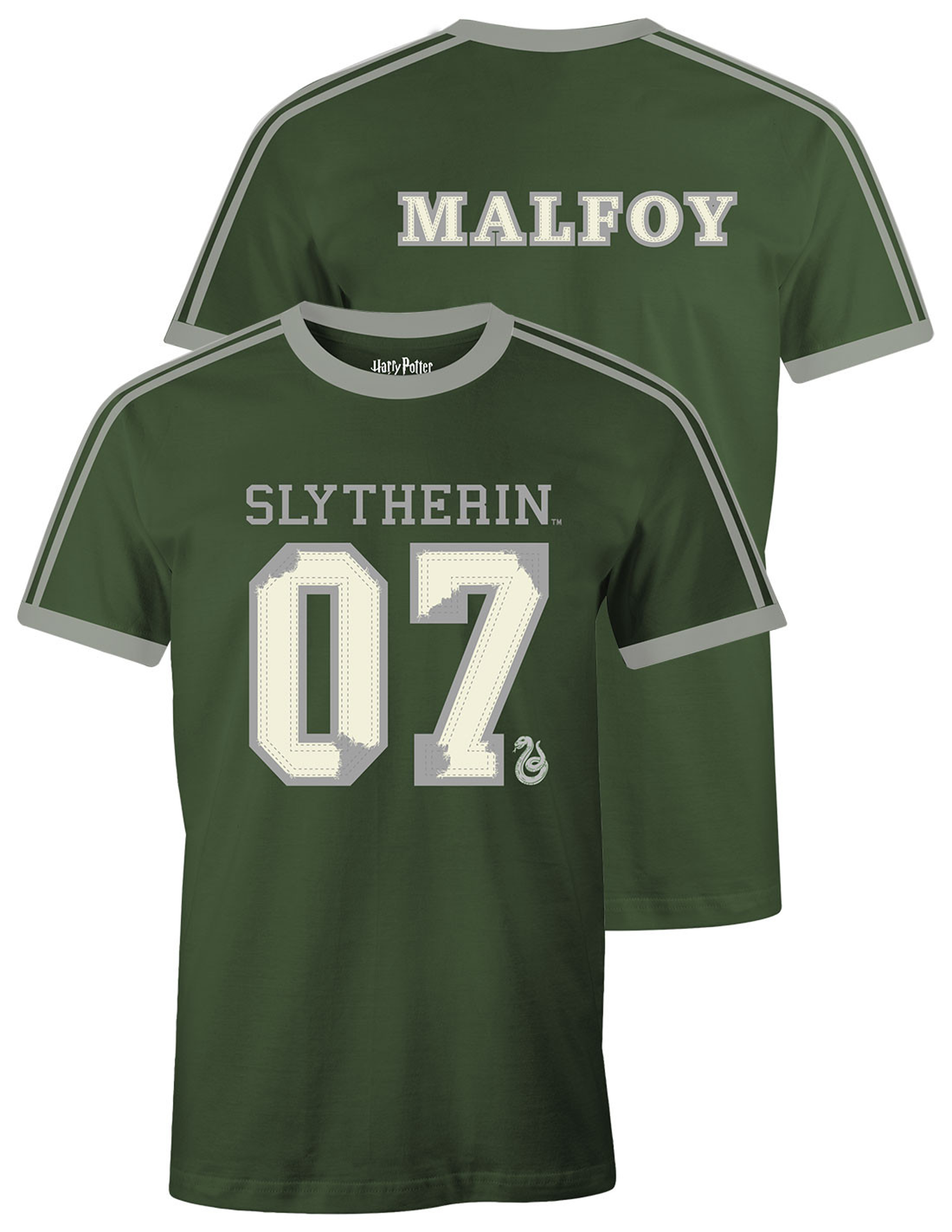 § Harry Potter - T-Shirt Vert Serpentard Malefoy - L - flash vidéo