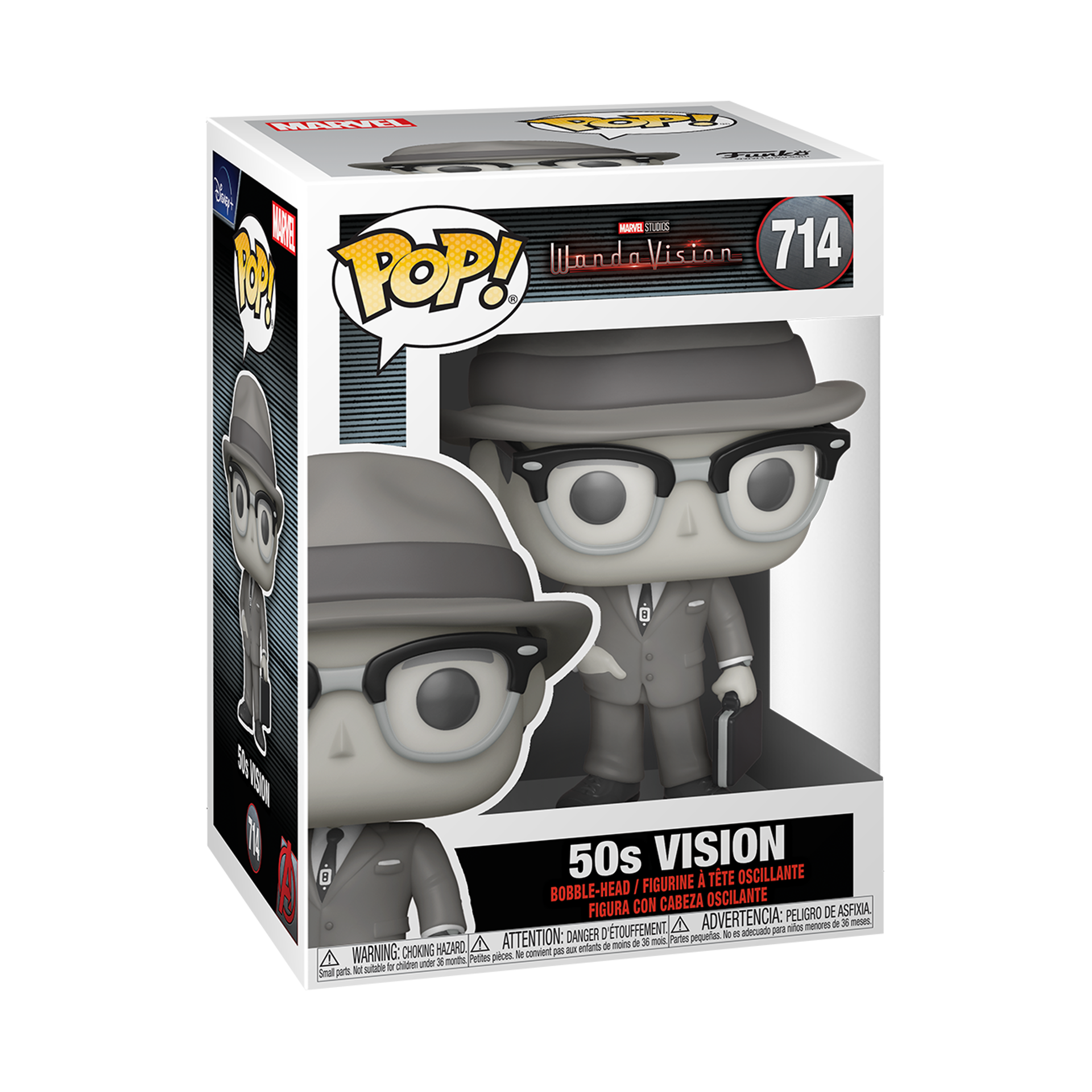 Funko Pop! Marvel: WandaVision - 50s Vision (with Chase) ENG Merchandising - flash vidéo
