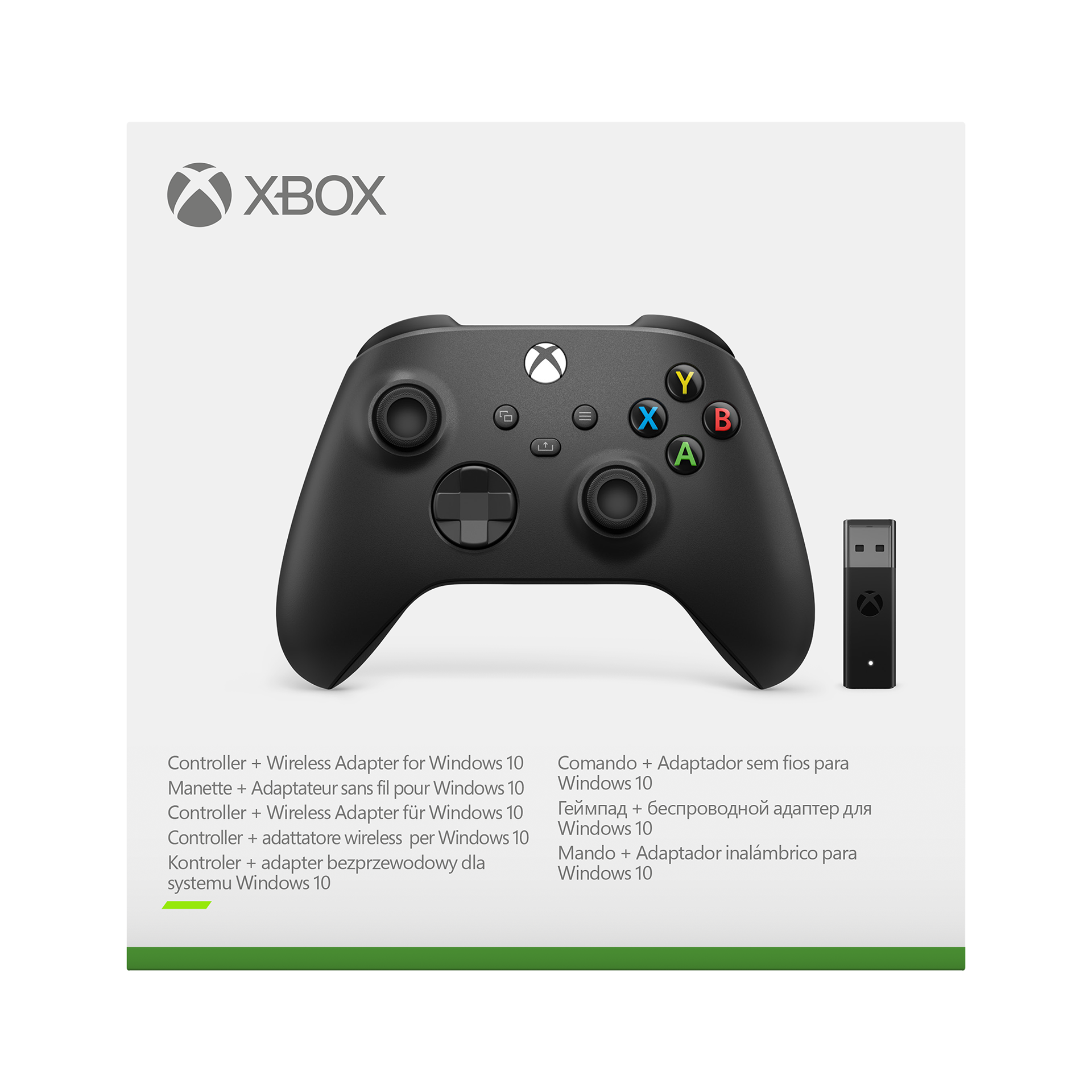Manette sans fil Xbox Carbon Black + Adaptateur sans fil pour Windows 10, Xbox Series X|S, Xbox One et Mobile - flash vidéo