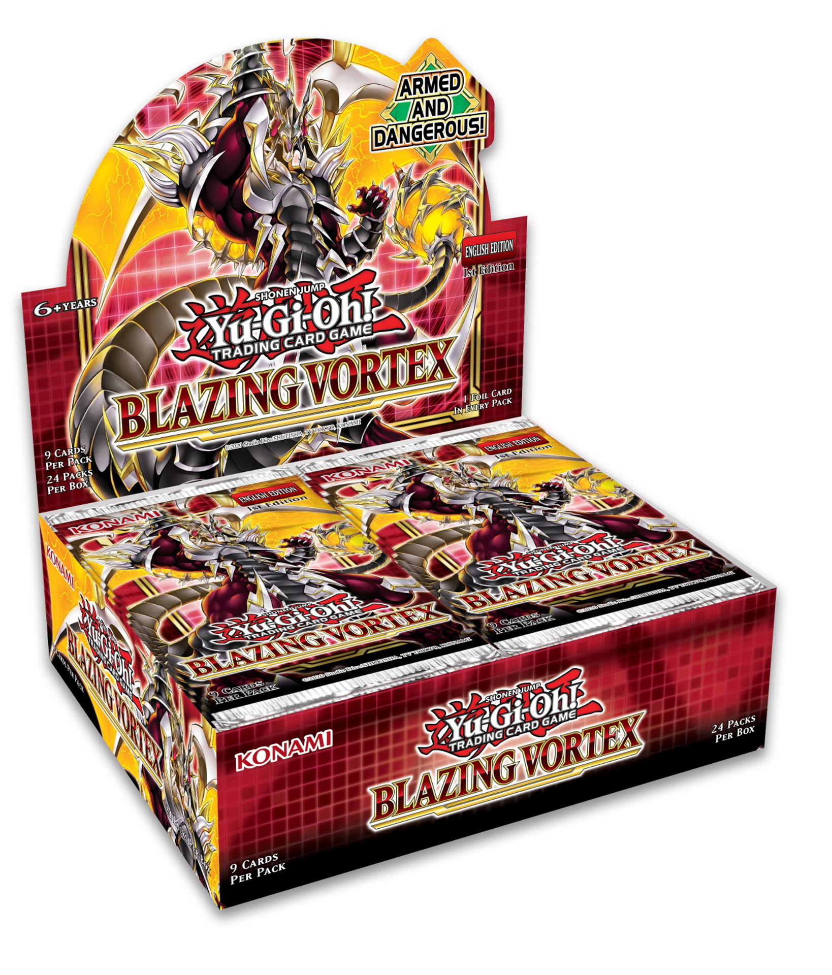 Yu-Gi-Oh! JCC - Display de Pack de Booster Vortex Embrasé 1ère Edition (24 Boosters) - flash vidéo