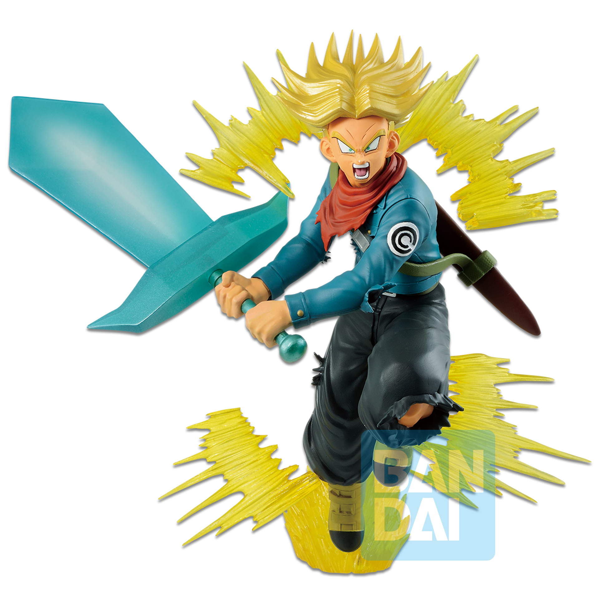 Dragon Ball Super Ichibansho - Super Saiyan Future Trunks Figure 20cm - flash vidéo