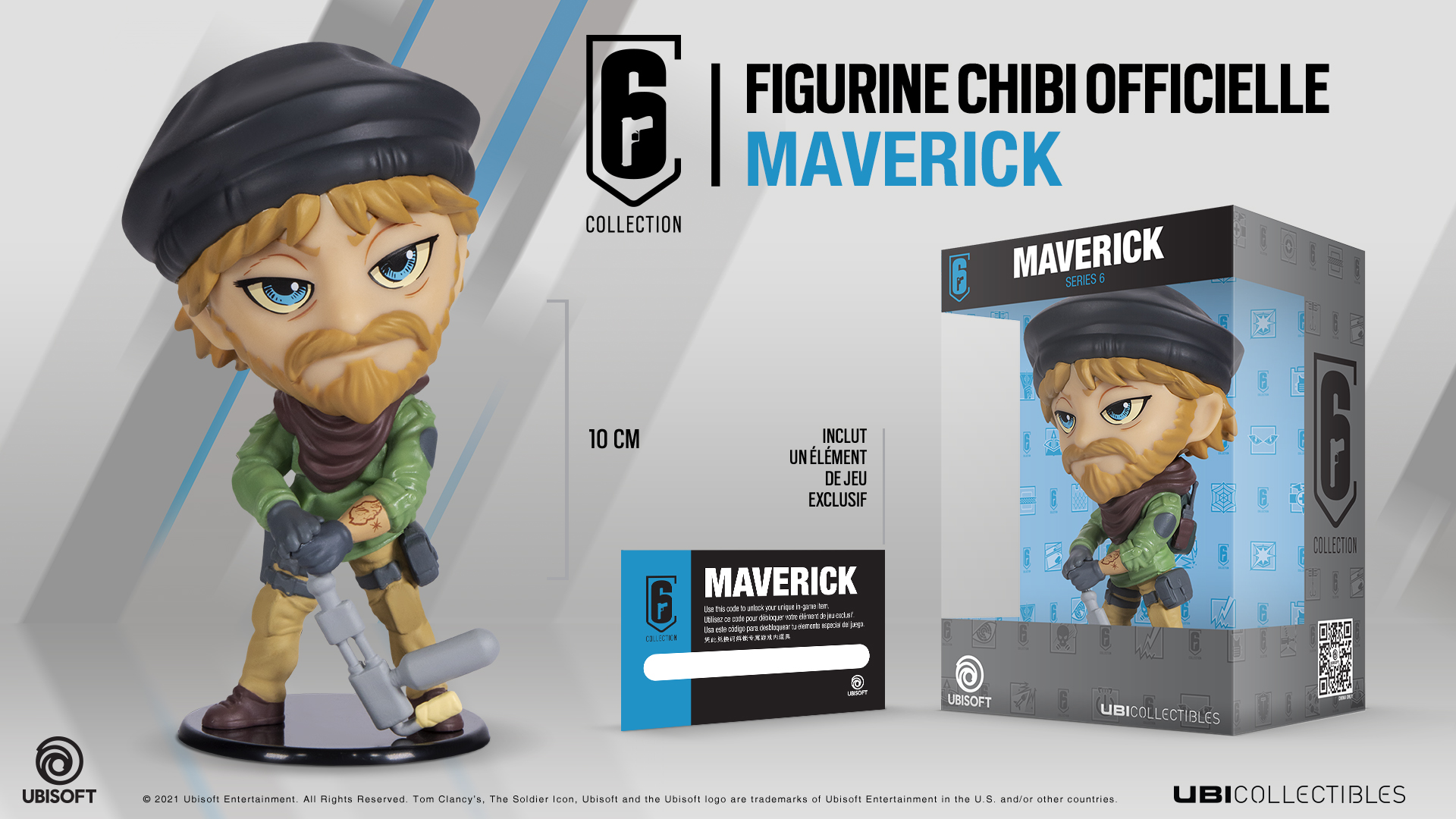 Ubicollectibles Six Collection Série 6 Figurine Chibi Maverick 10cm - flash vidéo