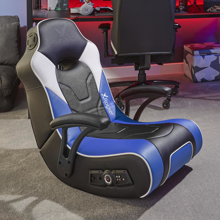 X Rocker - G-Force Sport 2.1 Stereo Audio Gaming Chair with Subwoofer - Blue & Black - flash vidéo