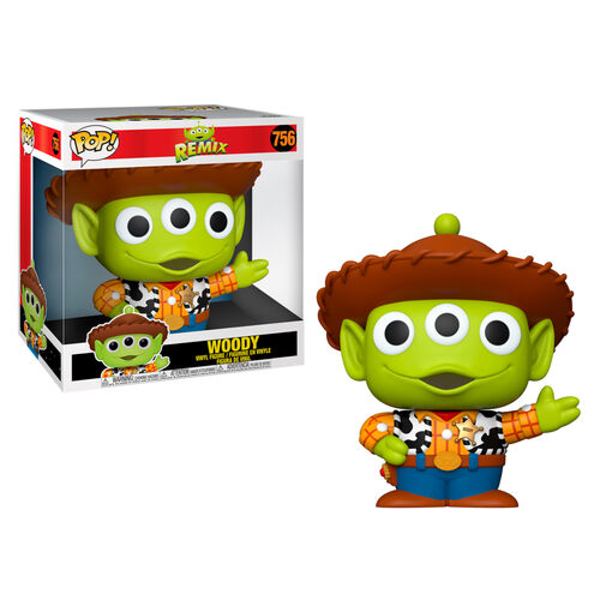 Funko Pop! POP Disney: PixarAlienRemix- 10" Woody - flash vidéo
