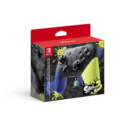 Nintendo Switch Pro Controller Splatoon 3 Edition - flash vidéo