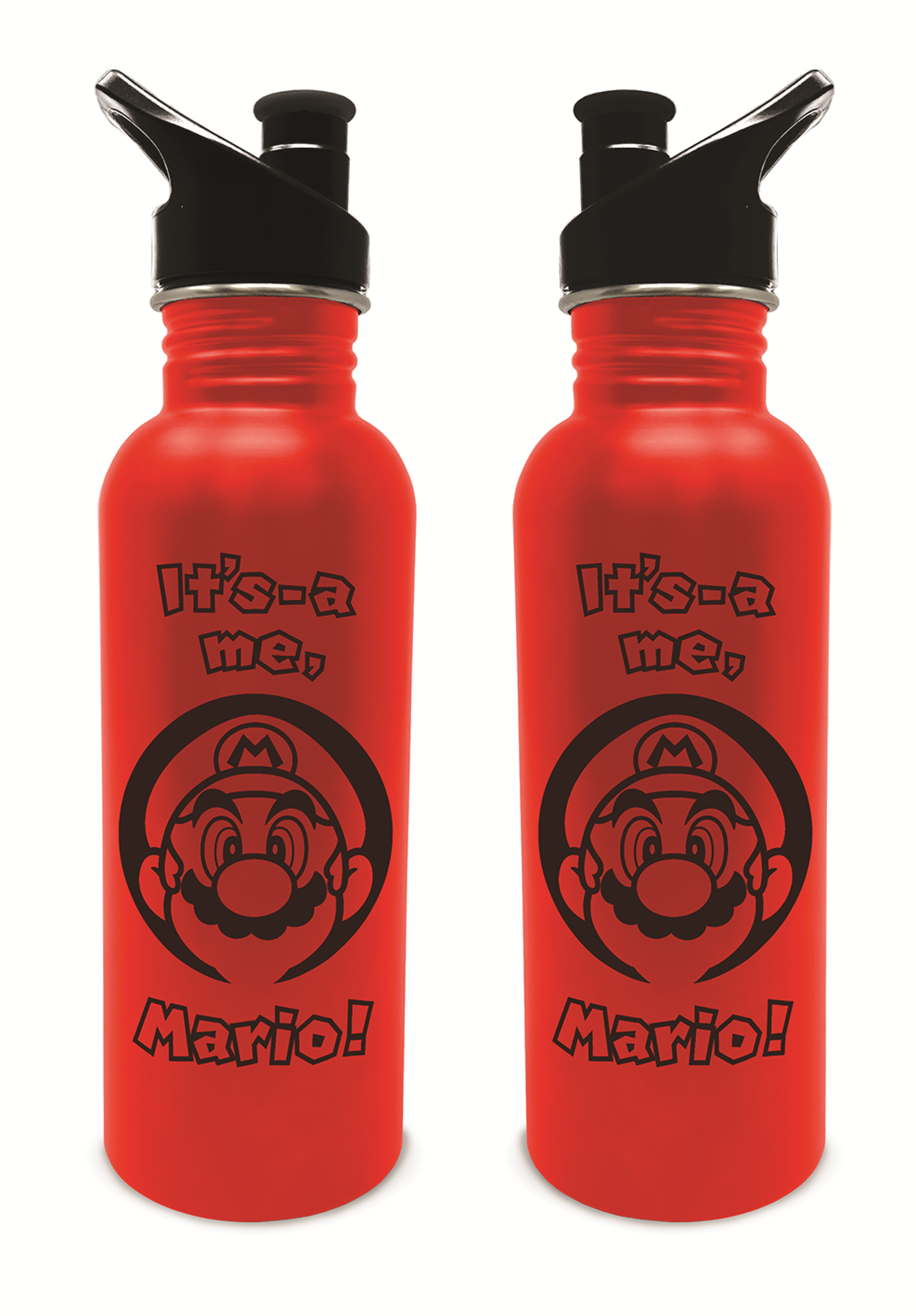 Nintendo - Gourde en métal "It's-a me, Mario!" - flash vidéo