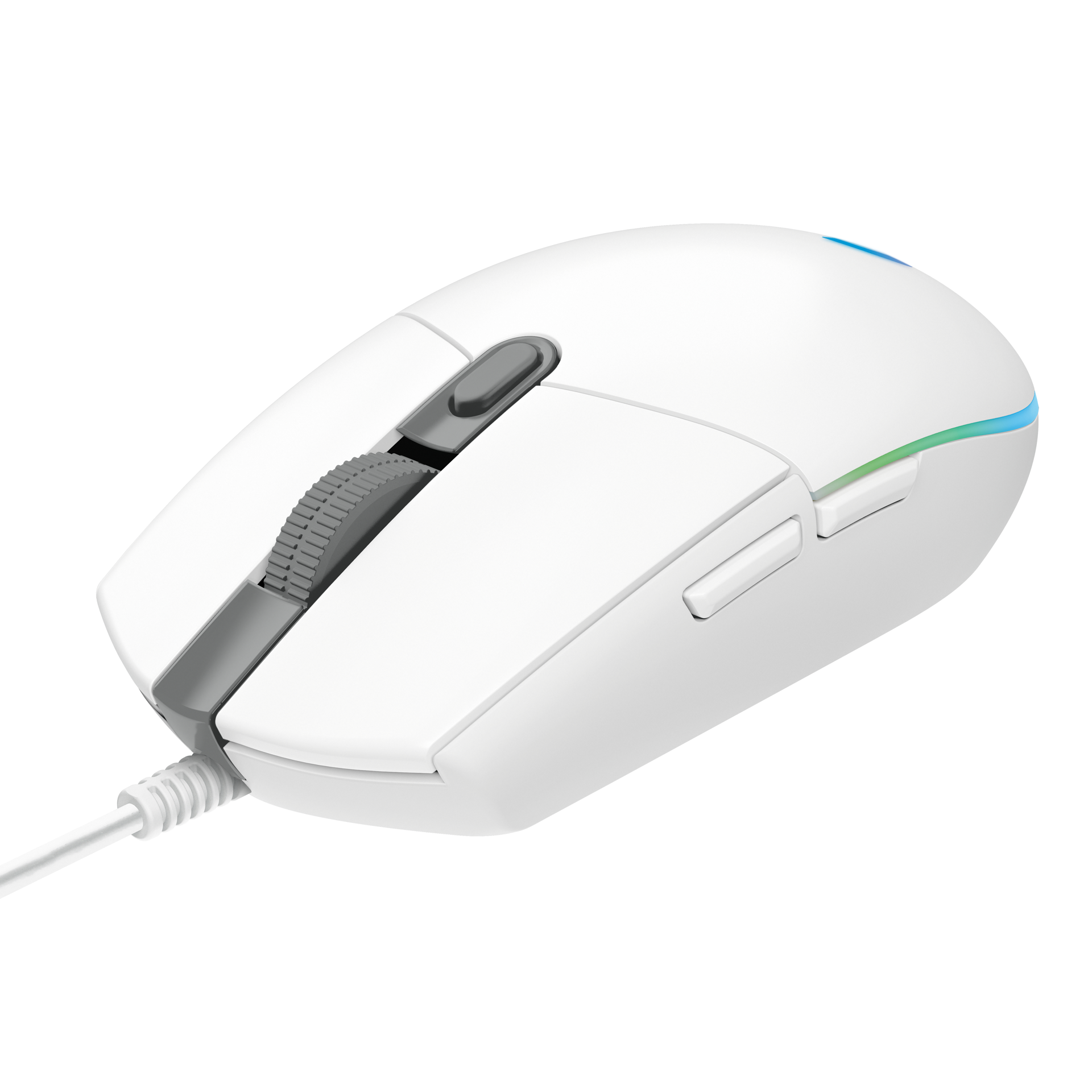 Logitech Souris de jeu sans fil G203 Lightsync Blanche - flash vidéo