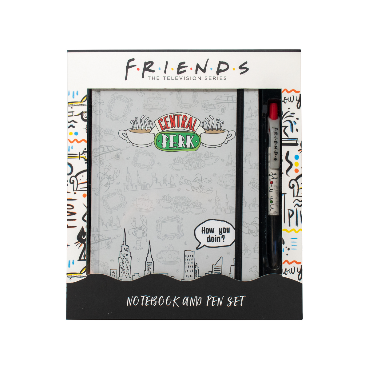 Friends - Notebook and Pen Stationery Gift Set