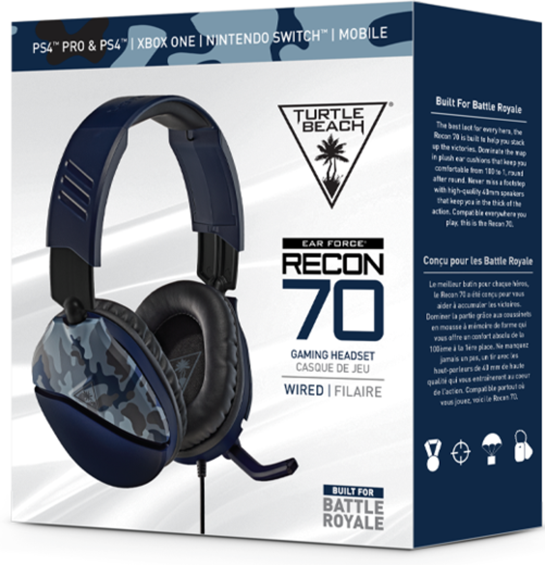 Turtle Beach Recon 70 Lavande Casque Gaming - PS5, Xbox Series, Switch