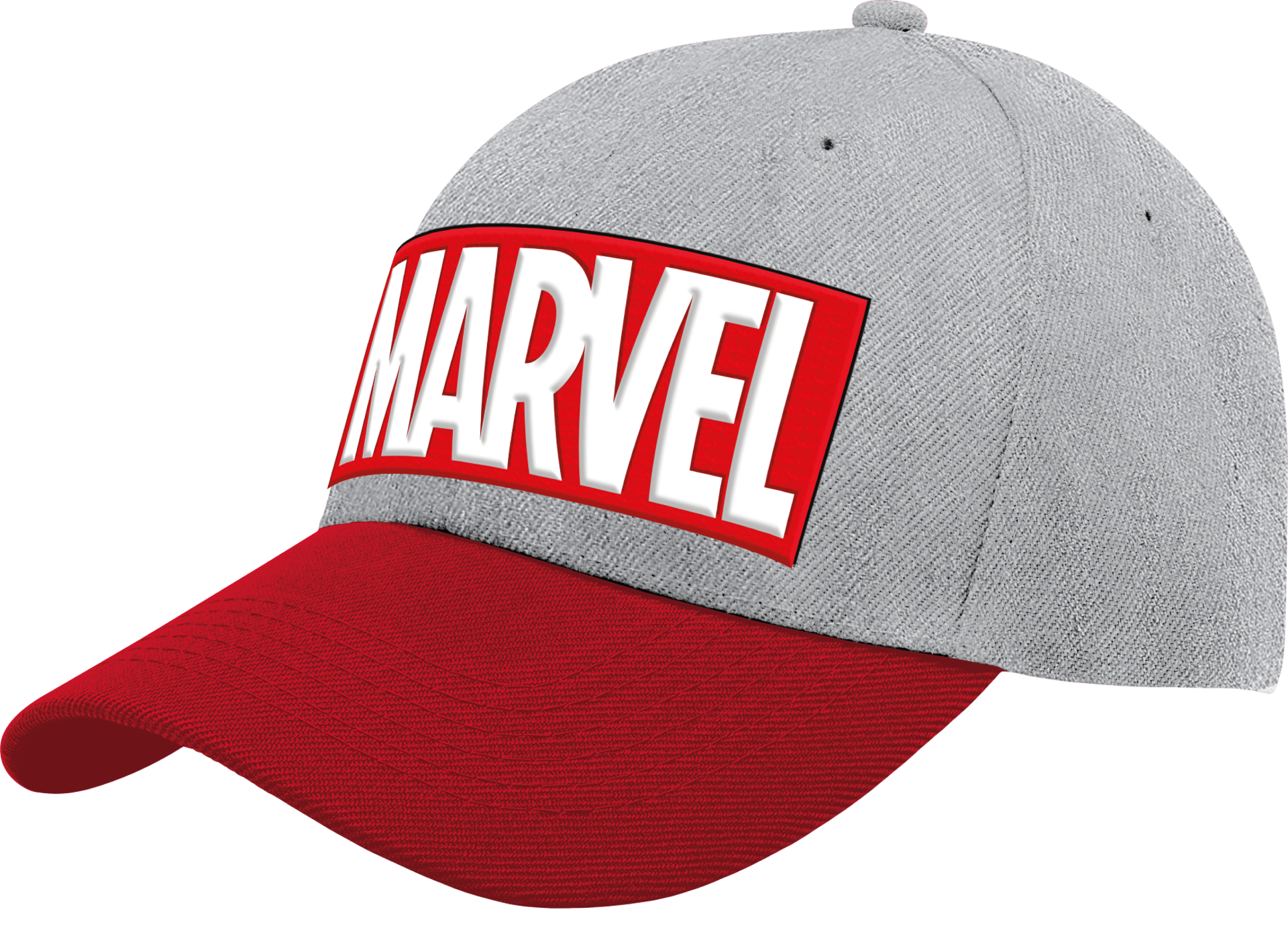 Marvel - Casquette de Baseball Logo de Marvel Grise et Rouge - flash vidéo