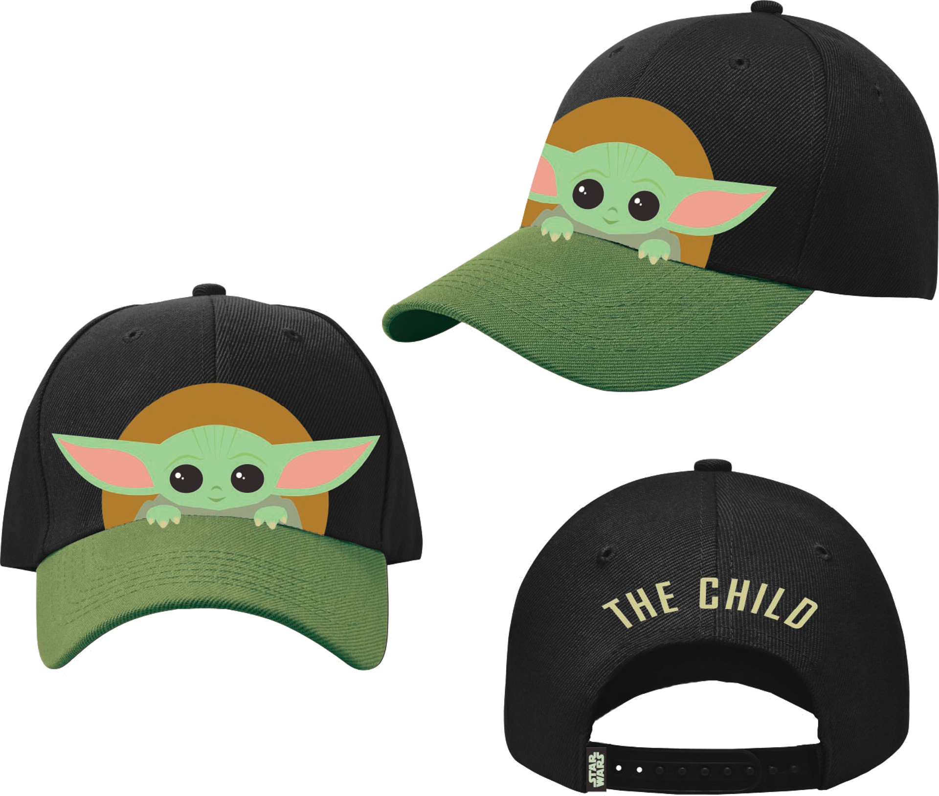 Star Wars: The Mandalorian - Casquette de Baseball "The Child" Gris Anthracite et Vert - flash vidéo