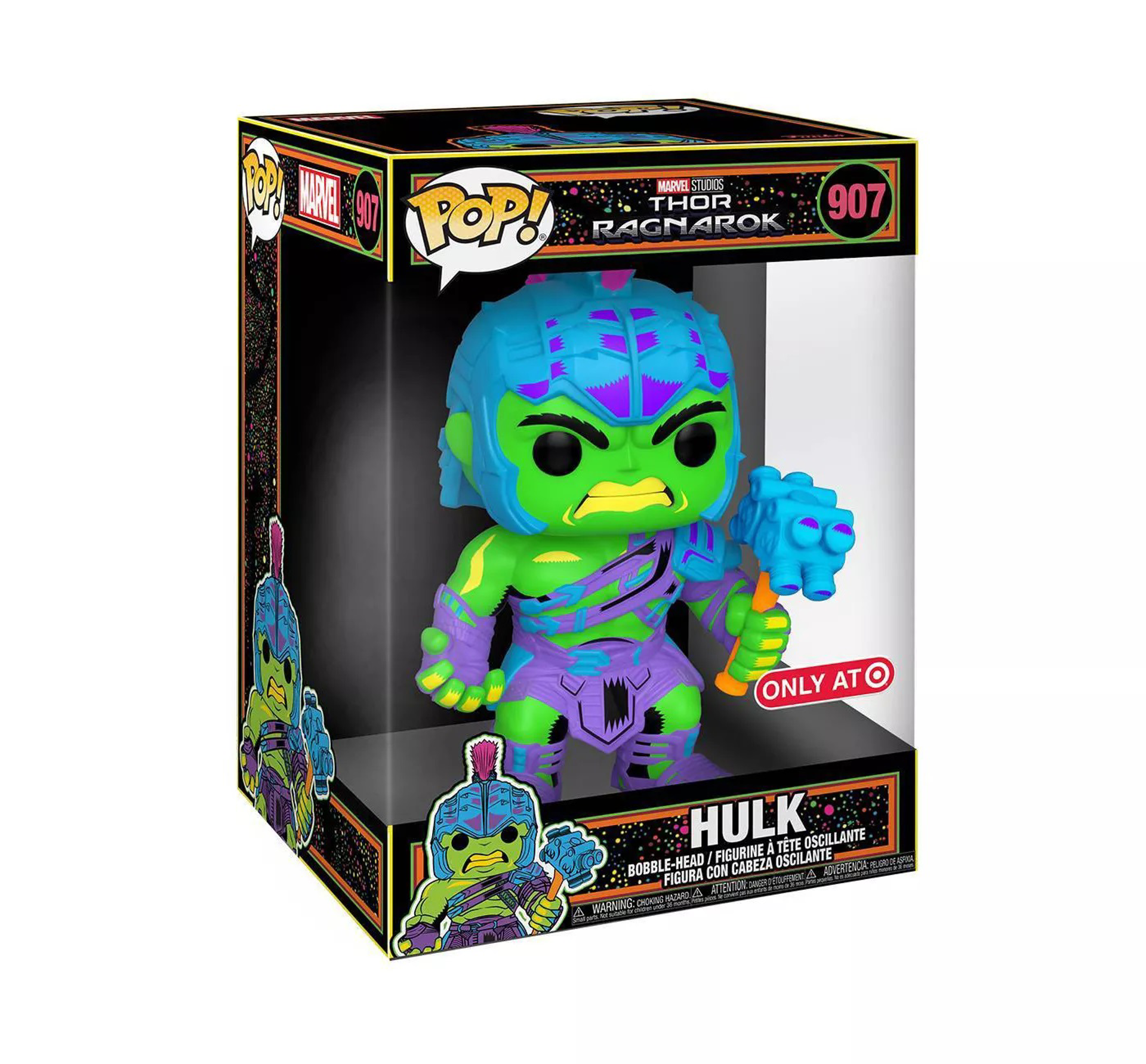 Funko Pop! Jumbo: Thor Ragnarok - Hulk (Blacklight) 10" Super Sized Pop! - US Exclusive - flash vidéo