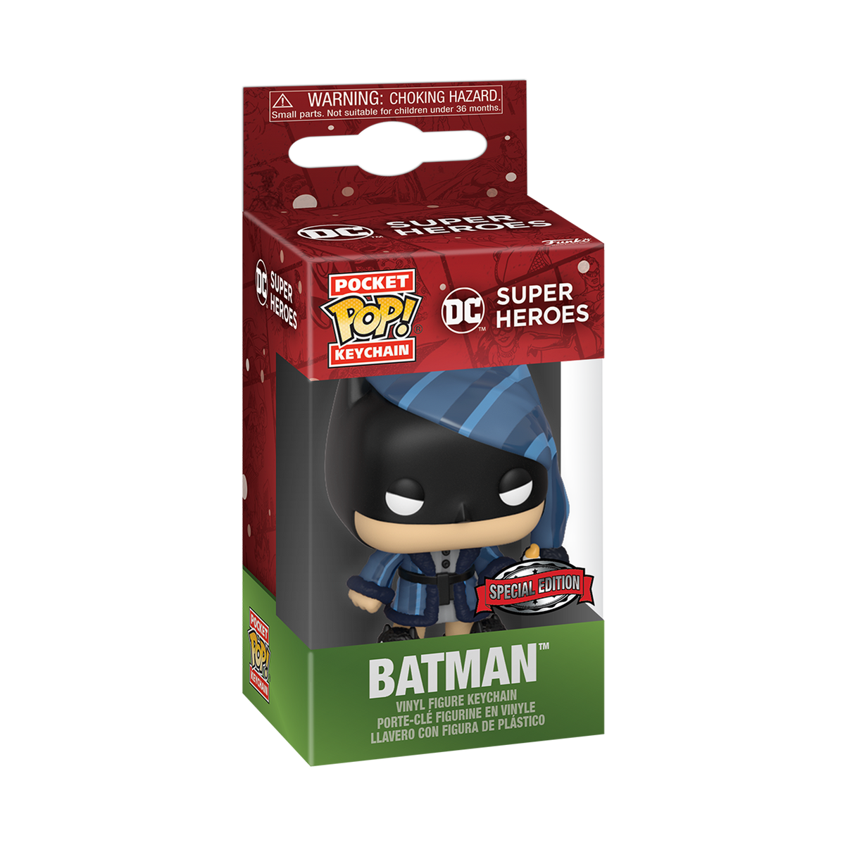 Funko Pocket Pop! Keychain: DC Holiday - Batman (Scrooge) - US Exclusive