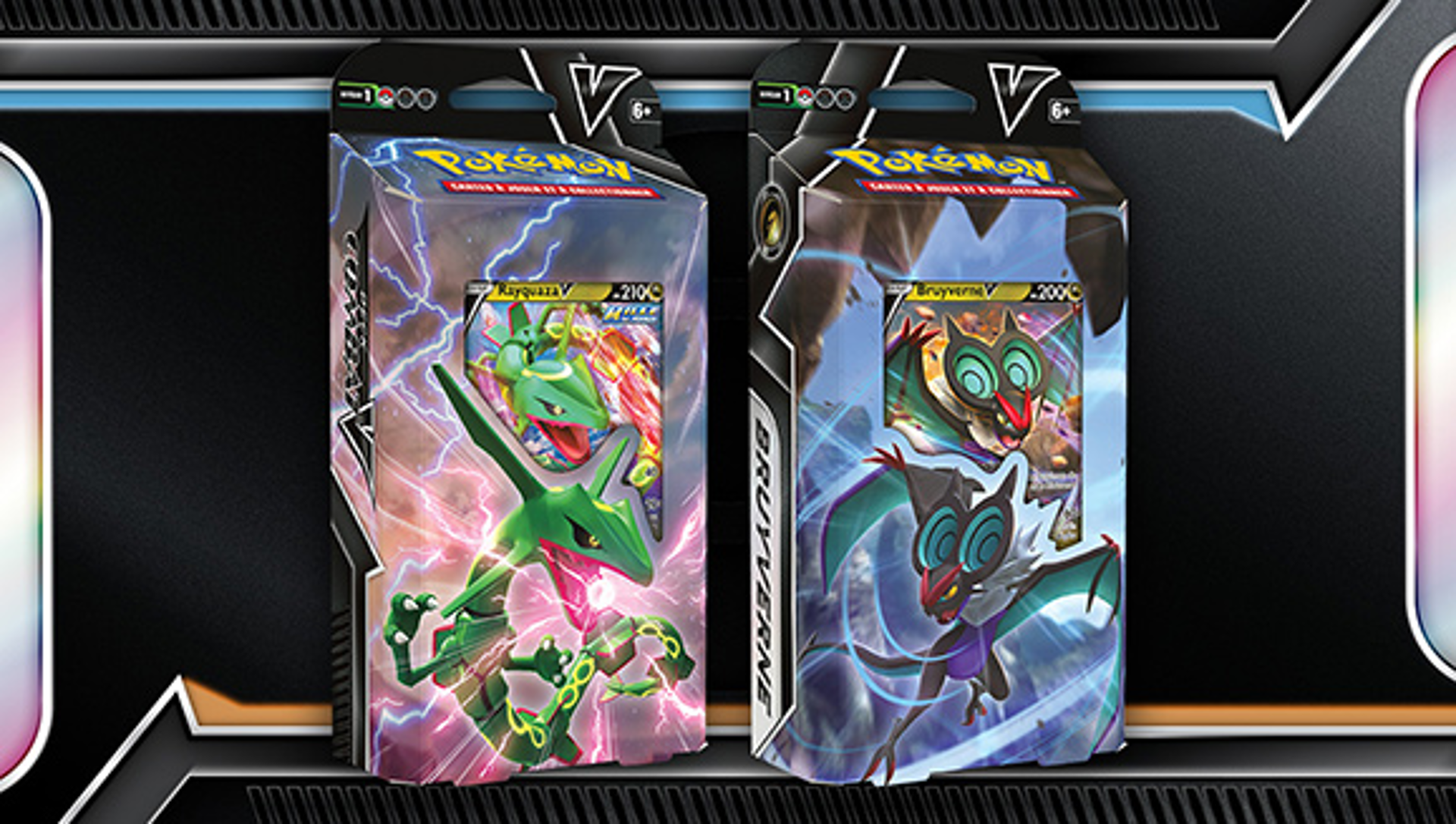 Pokémon JCC - Deck Combat-V Rayquaza-V / Bruyverne-V (1x deck aléatoire) - flash vidéo