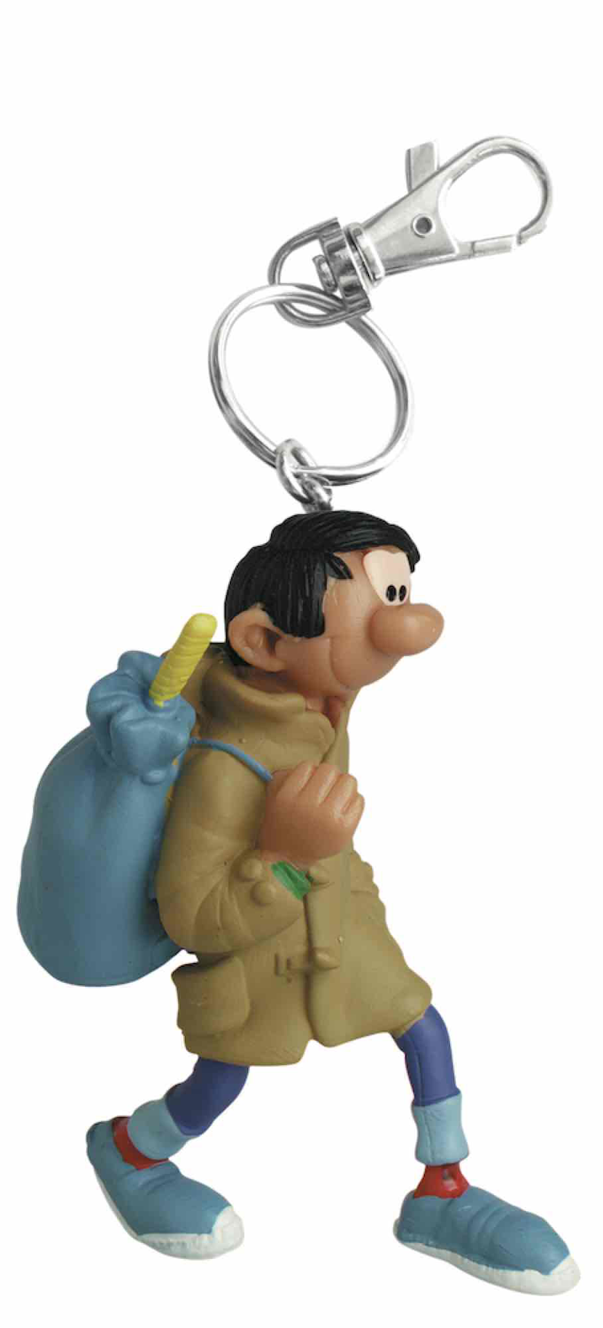 Plastoy - Porte-clef PVC Gaston Lagaffe dans son Duffle-Coat