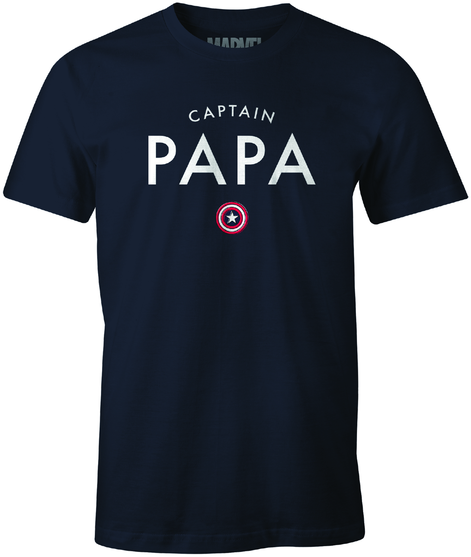 Marvel - T-Shirt Noir Captain Papa - L - flash vidéo