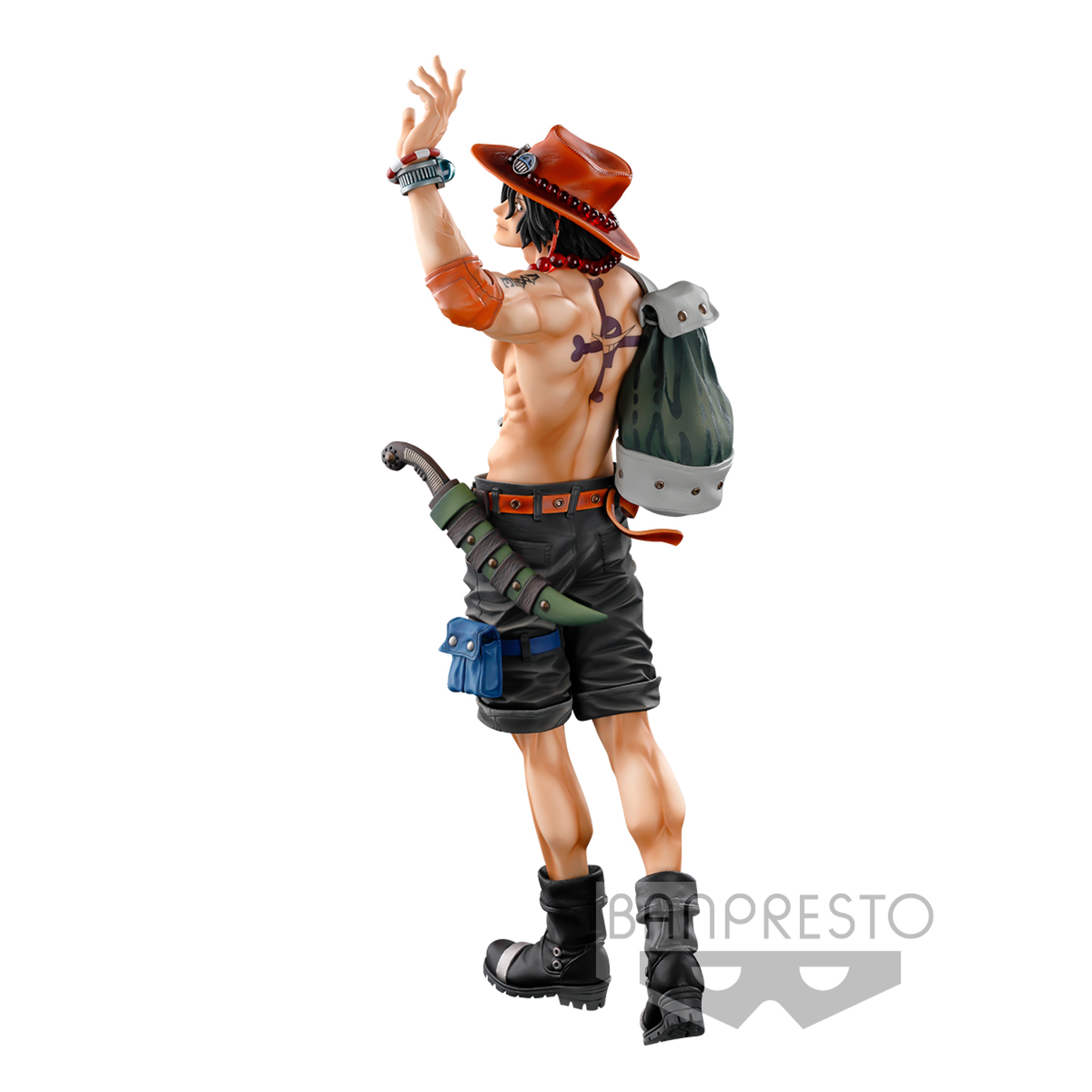 One Piece - Banpresto World Figure Colosseum Super Master Stars Piece The Portgas. D. Ace "The Brush" Figure 30cm - flash vidéo