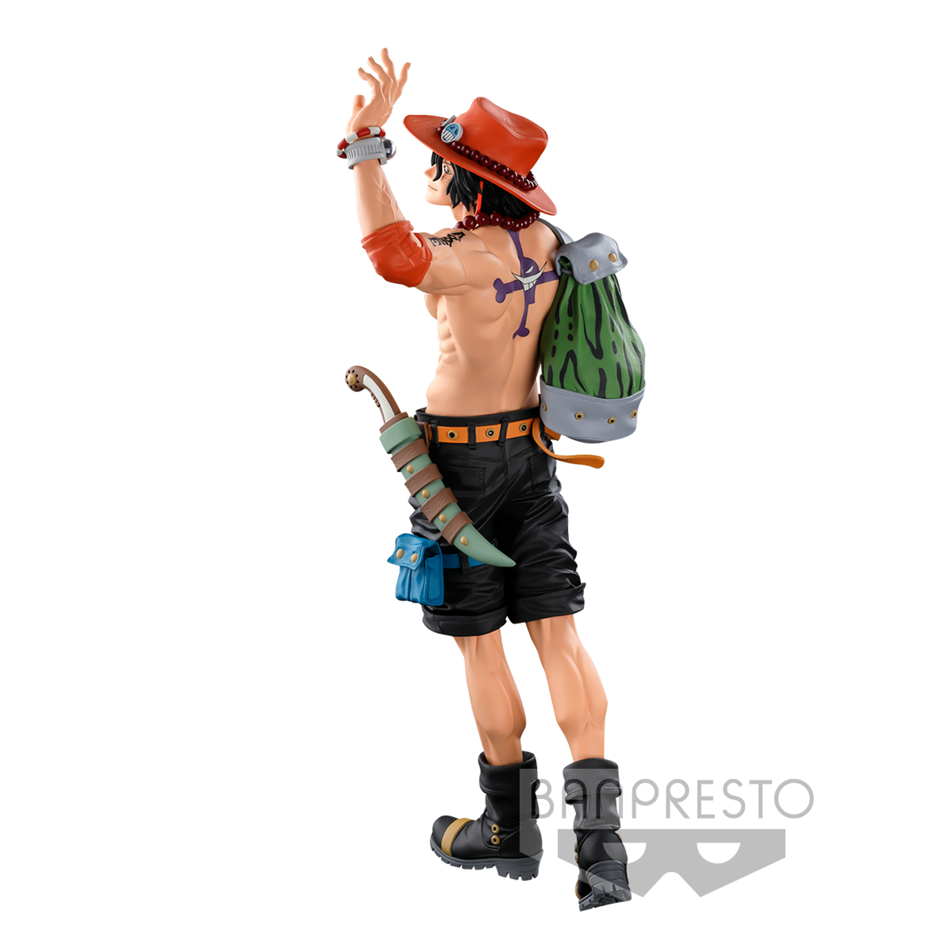 One Piece - Banpresto World Figure Colosseum Super Master Stars Piece The Portgas. D. Ace "The Original" Figure 30cm - flash vidéo