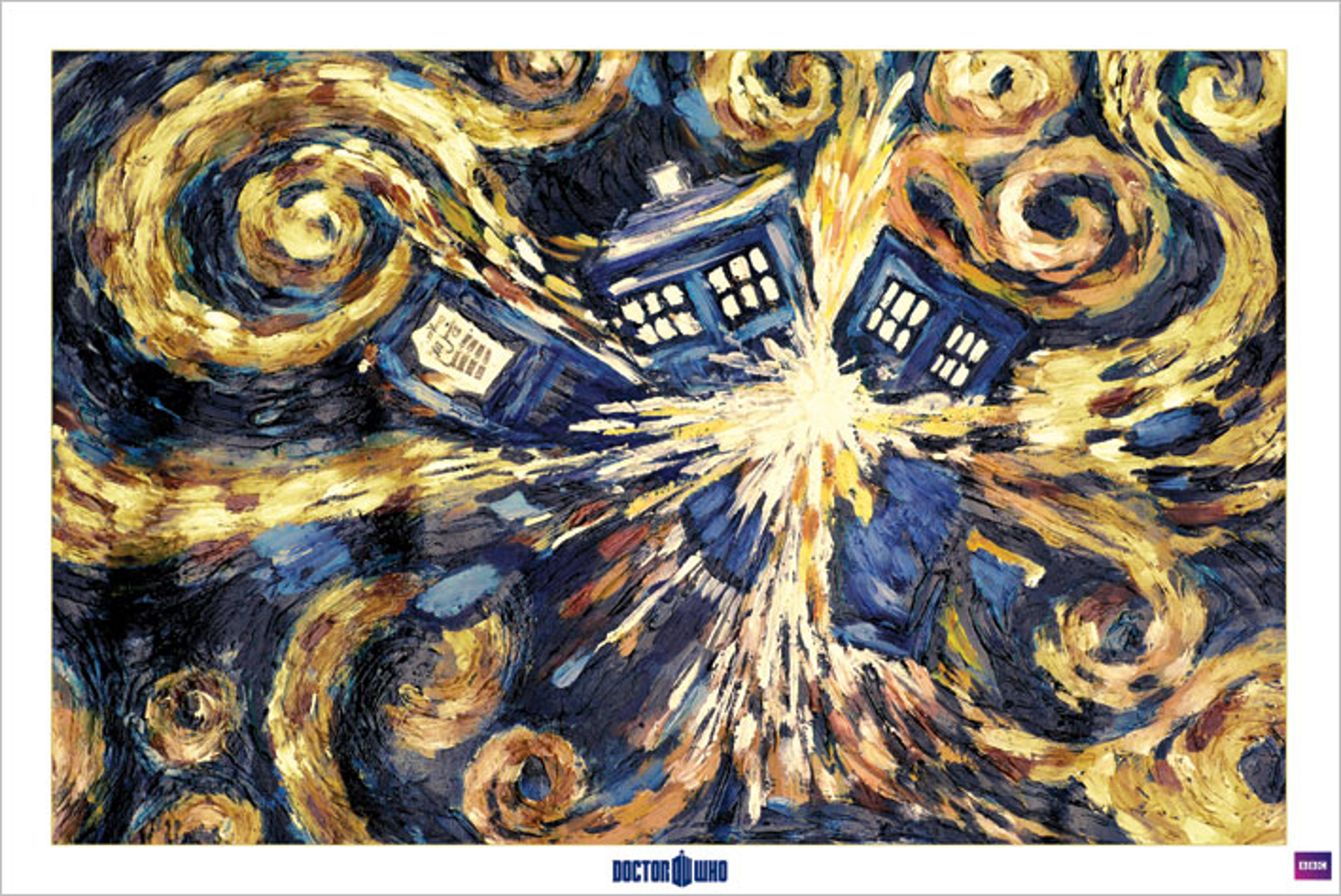 Doctor Who - Maxi Poster Tardis qui explose - flash vidéo