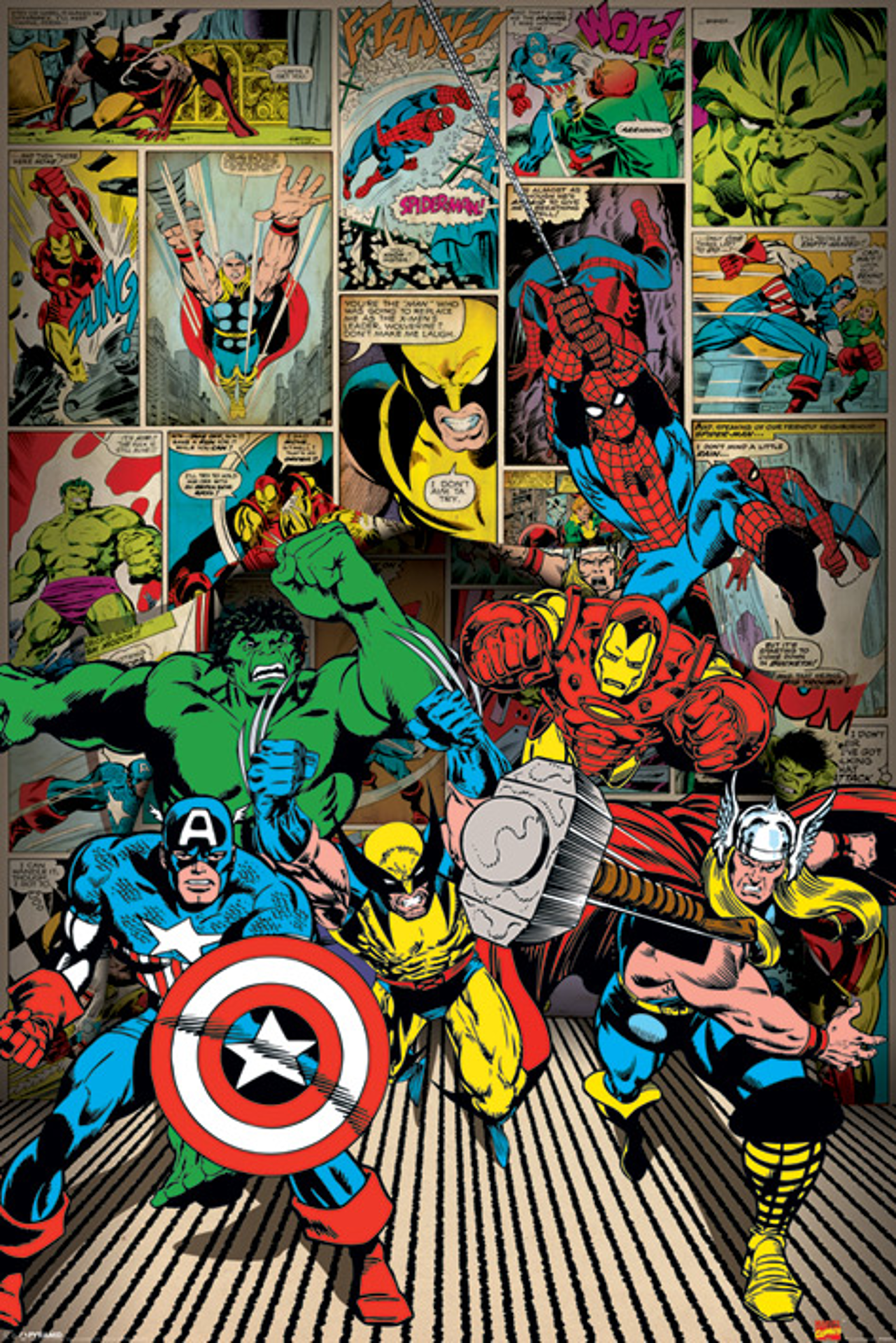 Marvel Comics - Maxi Poster Voici venir les héros