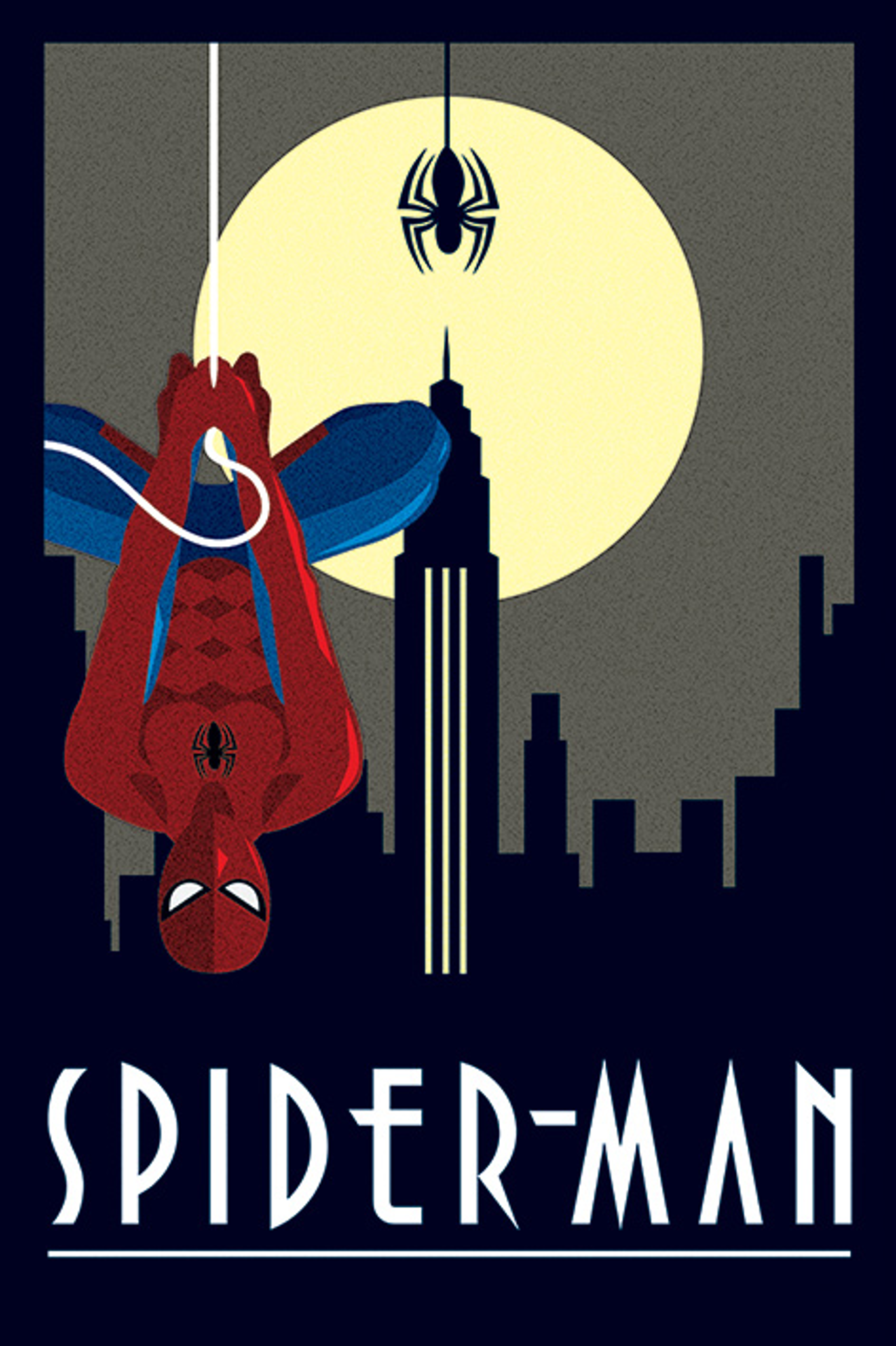 Marvel Deco - Maxi Poster Spider-Man suspendu