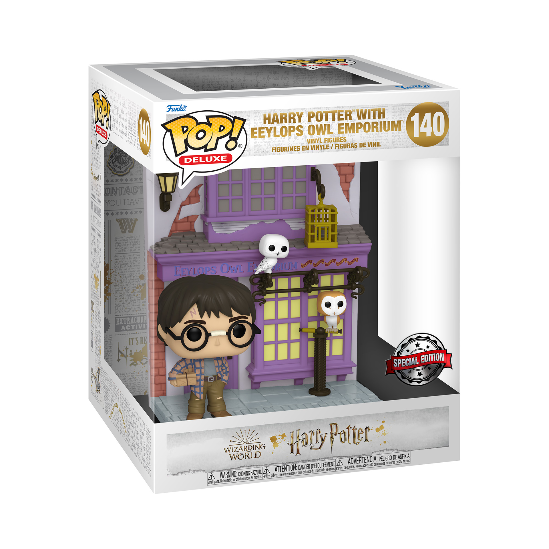 Funko Pop! Deluxe: Harry Potter - Harry Potter with Eeylops Owl Emporium - US Exclusive - flash vidéo