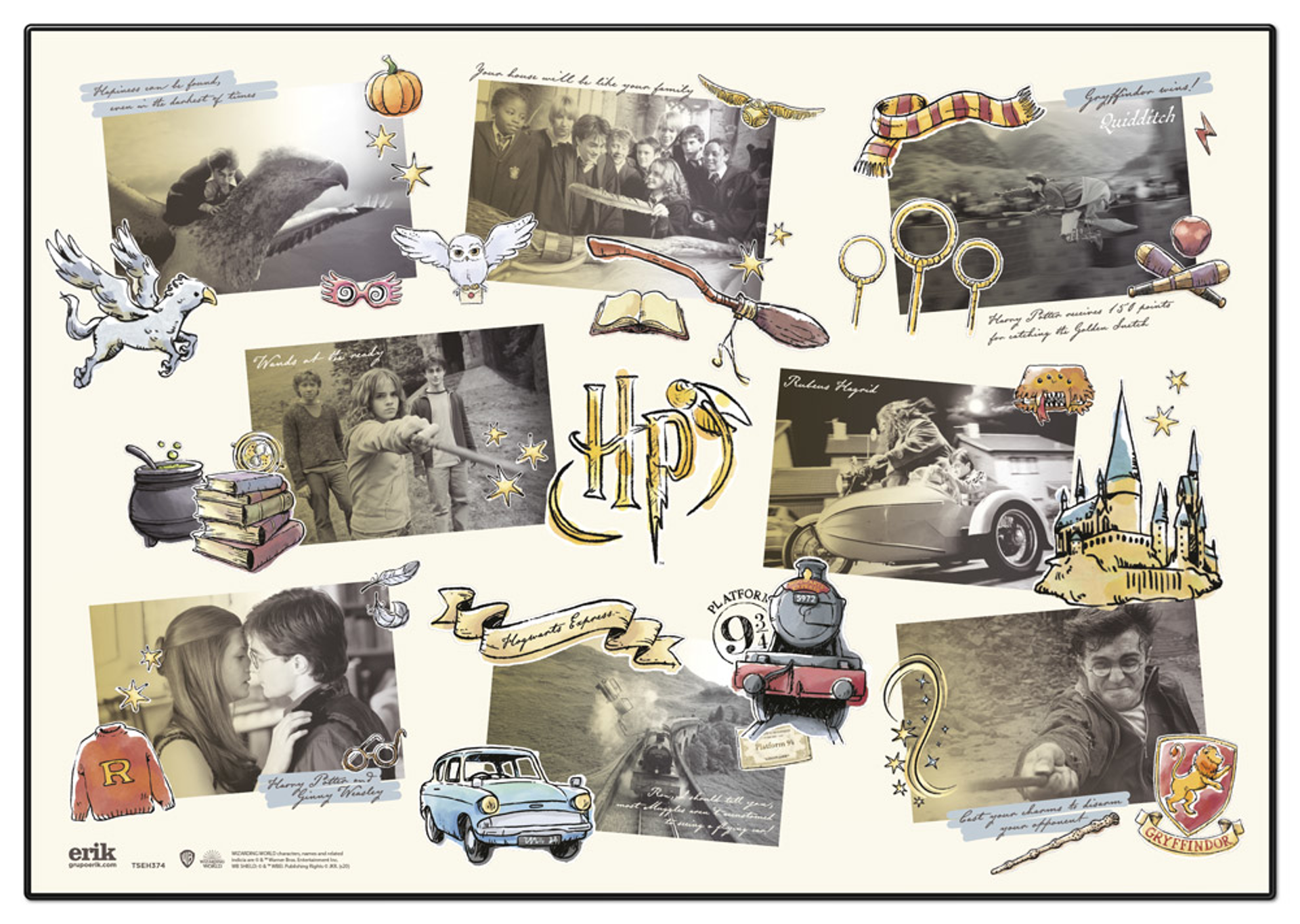 Harry Potter - Tapis de bureau Scènes de film - flash vidéo