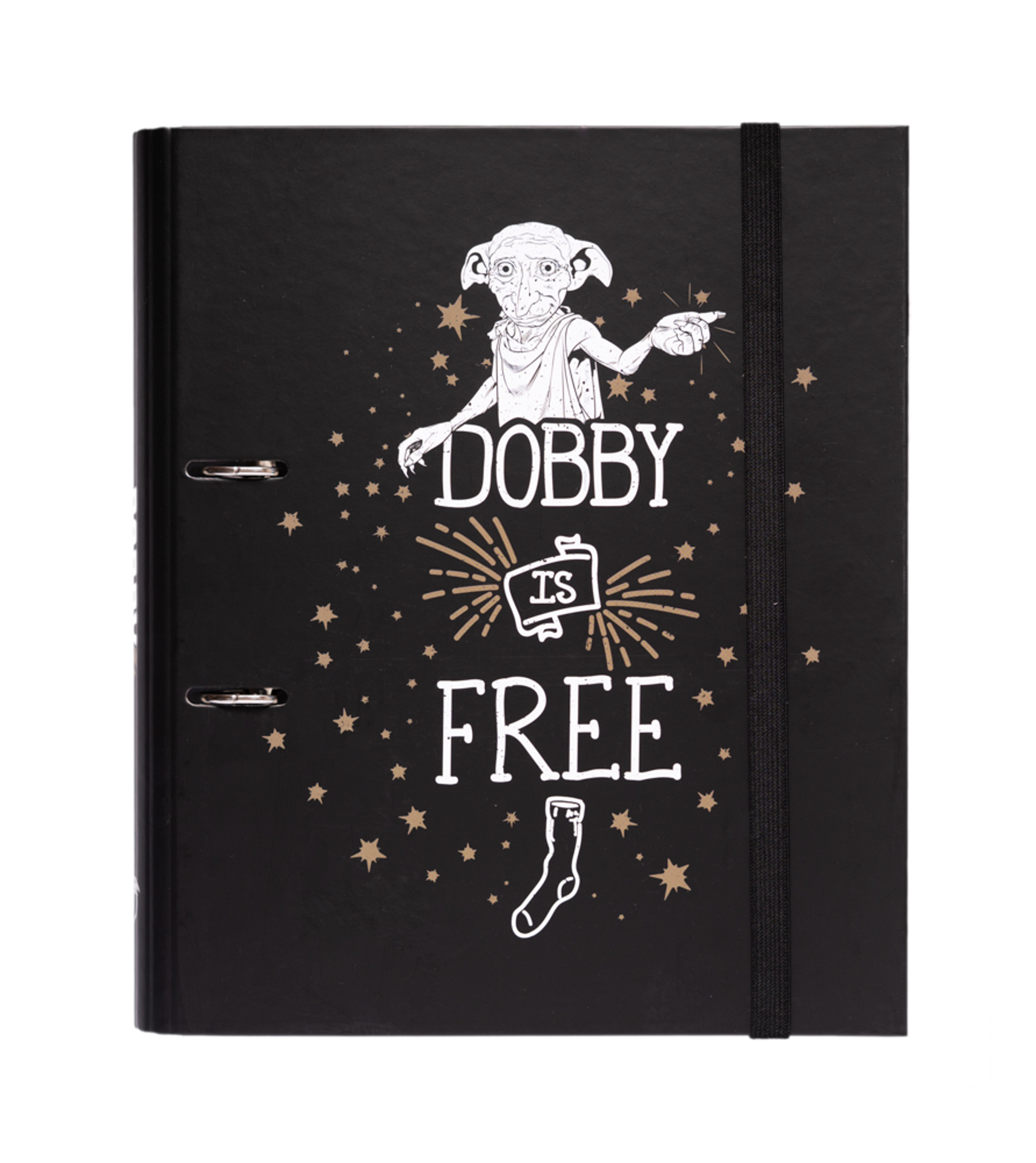 Harry Potter - Classeur Premium à 2 anneaux avec élastique Dobby - flash vidéo