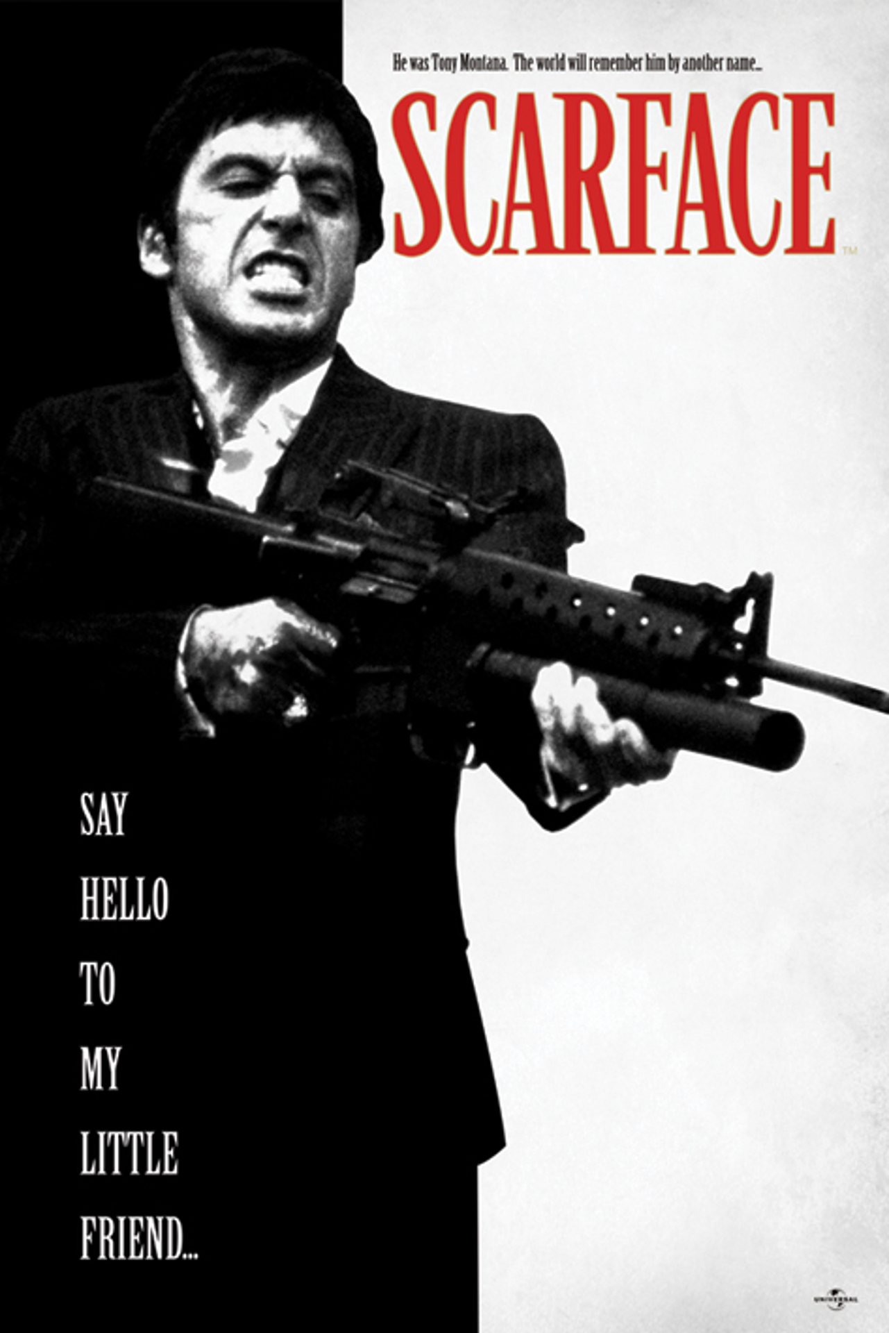 Scarface - Say Hello to My Little Friend Maxi Poster - flash vidéo