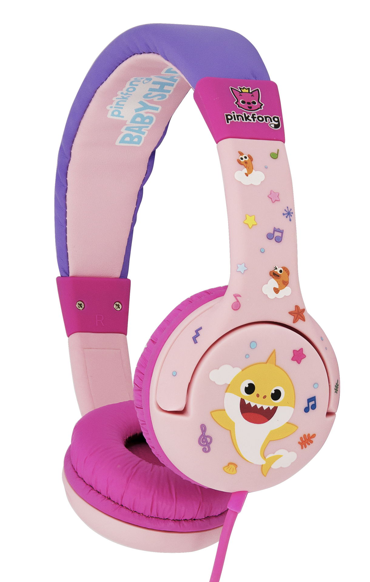 Baby Shark - Casque audio Baby Shark pour enfants - flash vidéo