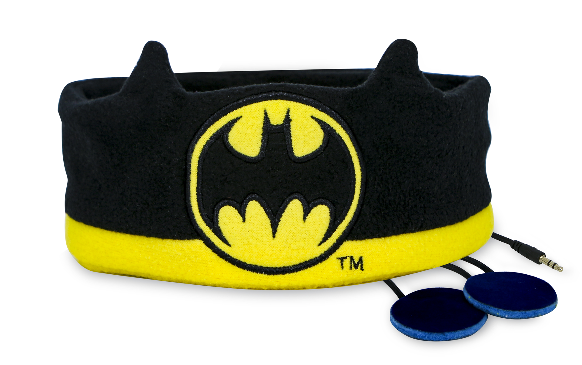Batman - Ecouteurs bandeau Emblème de Batman pour enfants - flash vidéo