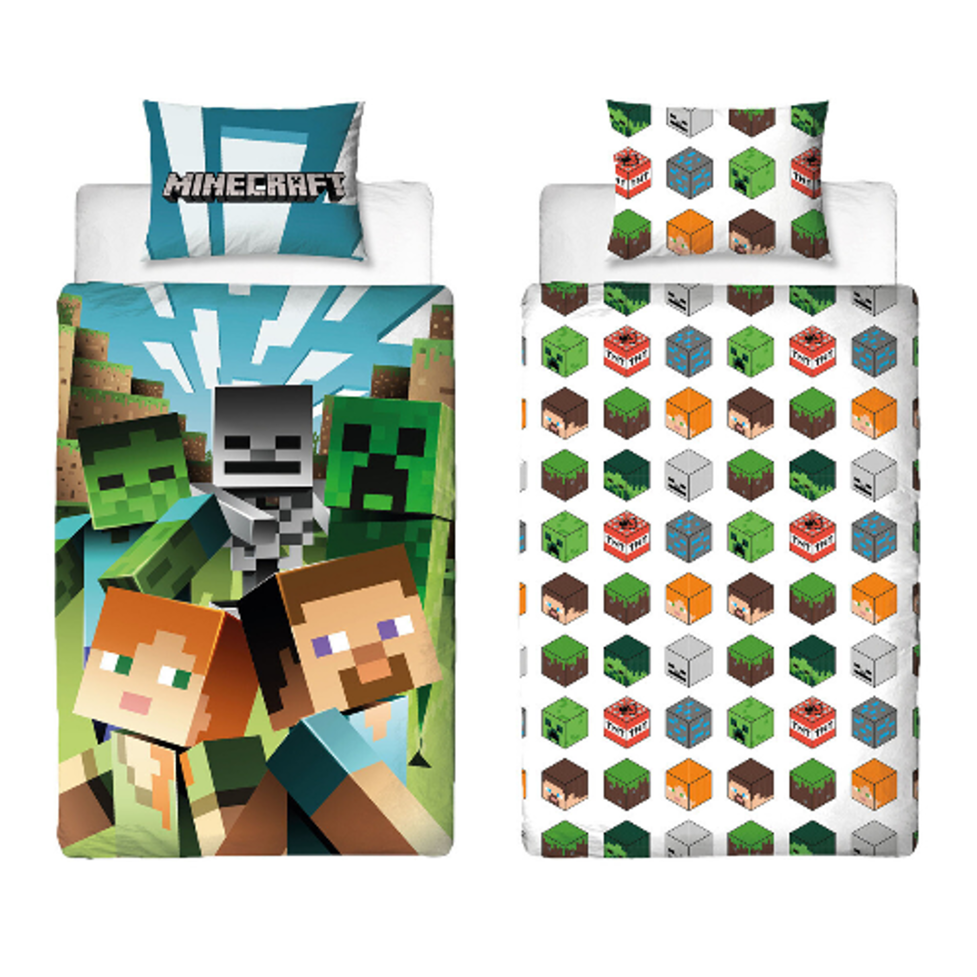 Minecraft - Drap-housse "Earth" - flash vidéo