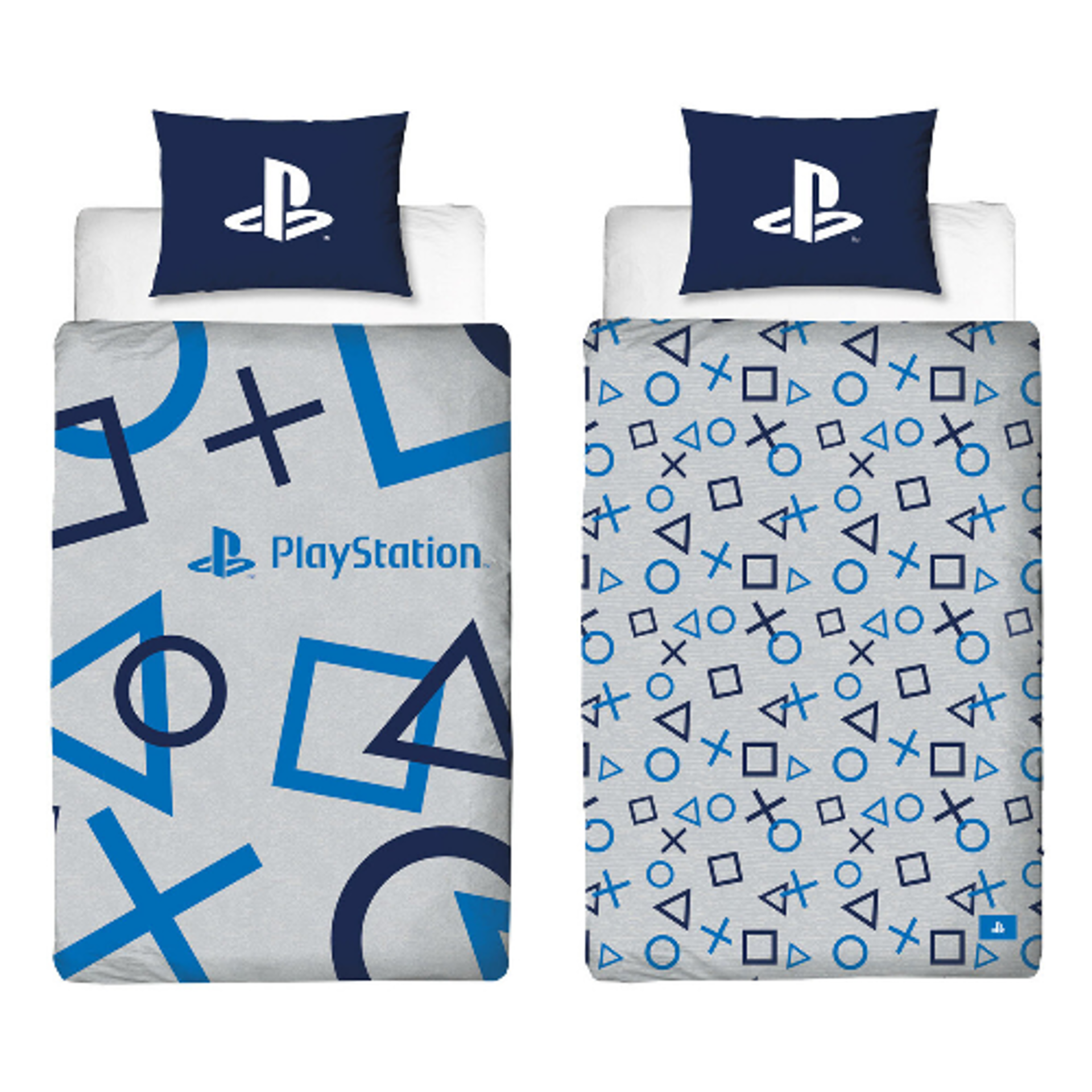 Playstation - Drap-housse "Blue Symbols" - flash vidéo