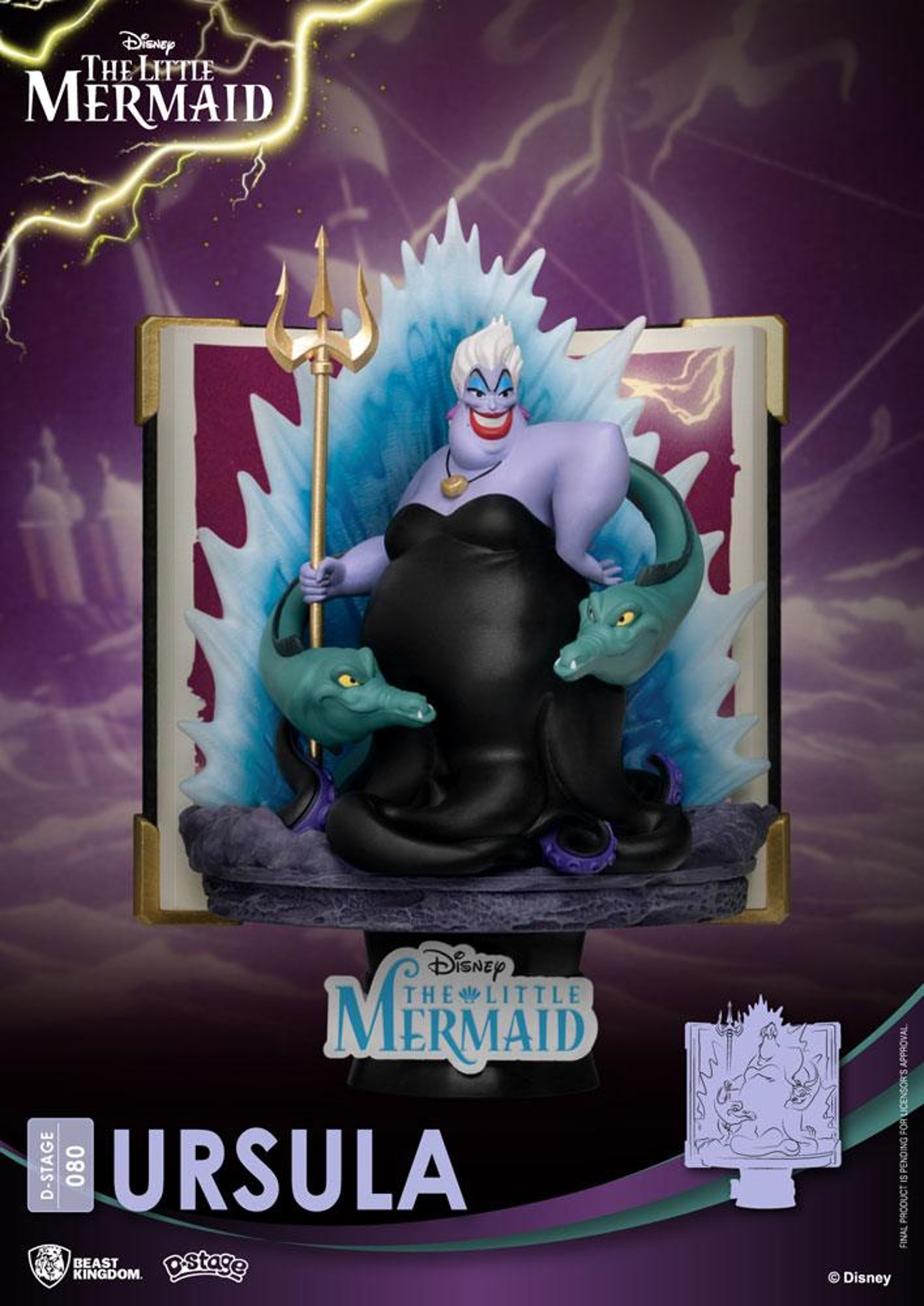 Disney - Diorama-080 - Livre Histoire - Ursula - flash vidéo