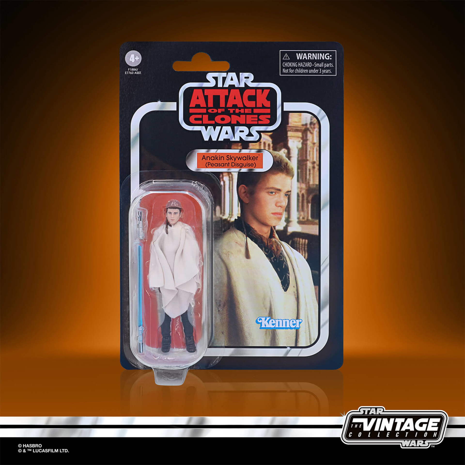 Star Wars - The Vintage Collection - L'Attaque des Clones Figurine d'action d'Anakin Skywalker (Déguisement de paysan) 10cm - flash vidéo
