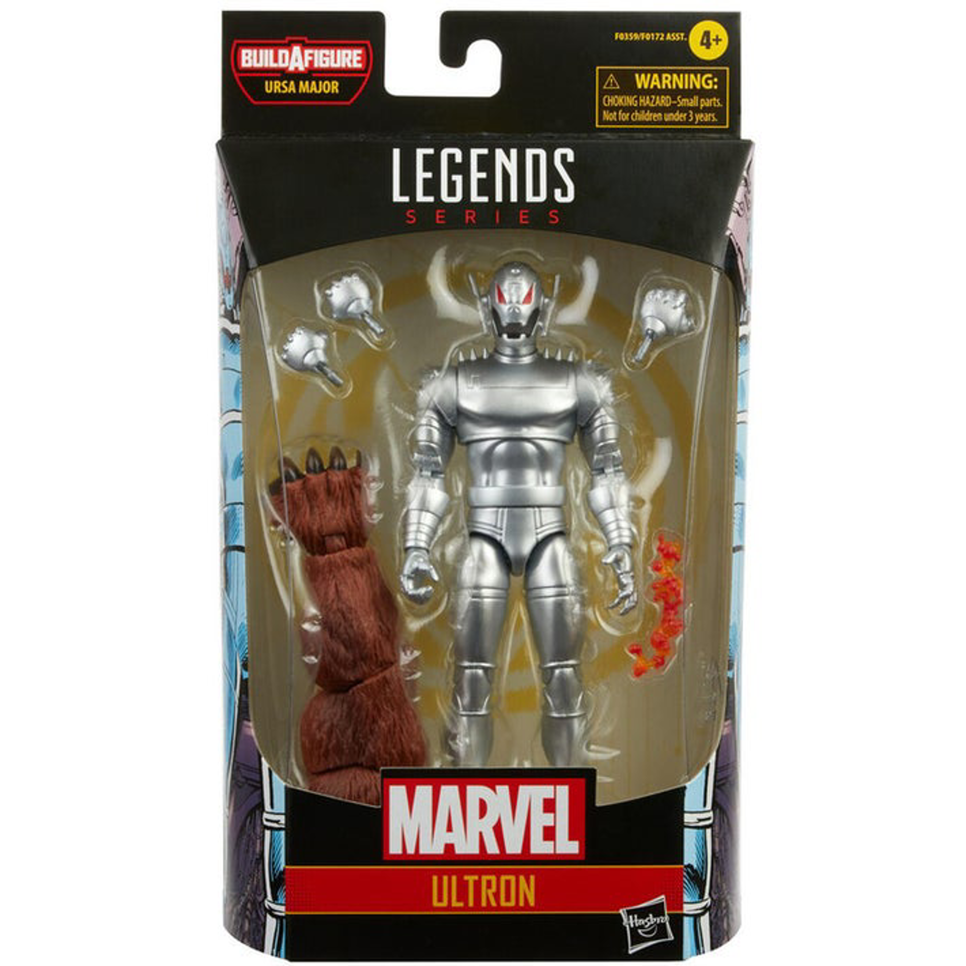 Marvel Legends Series - Build-A-Figure Série Ursa Major - Figurine d'action de Ultron Classique 15cm - flash vidéo