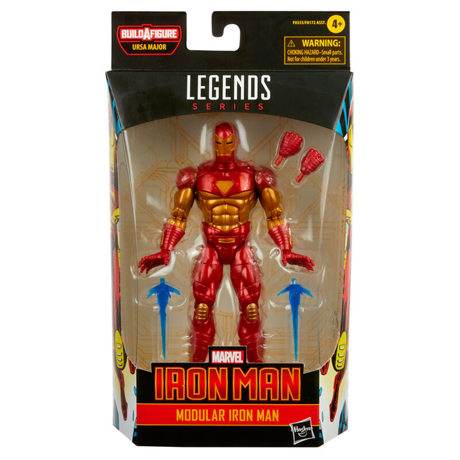 Marvel Legends Series - Build-A-Figure Série Ursa Major - Figurine d'action de Modular Iron Man 15cm - flash vidéo