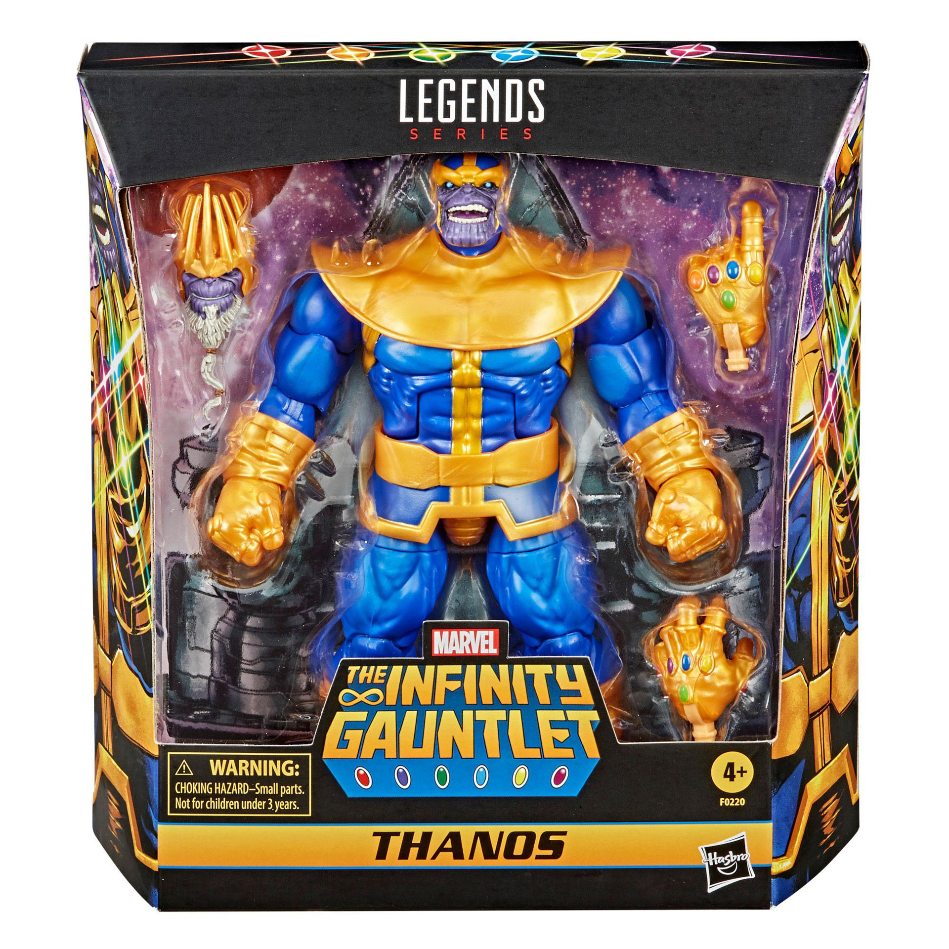 Marvel Legends Series - The Infinity Gauntlet Figurine d'action Mega Deluxe de Thanos 18cm - flash vidéo