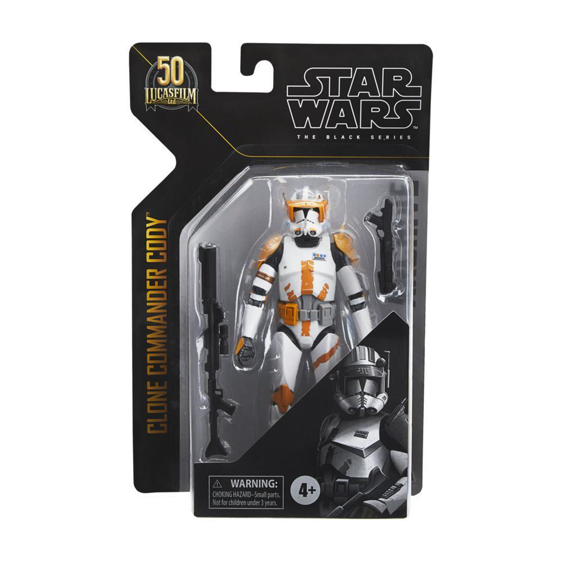 Star Wars The Black Series - Collection Archive 50e Anniversaire de Lucasfilm - Figurine d'action du Commandant Clone Cody 15cm - flash vidéo