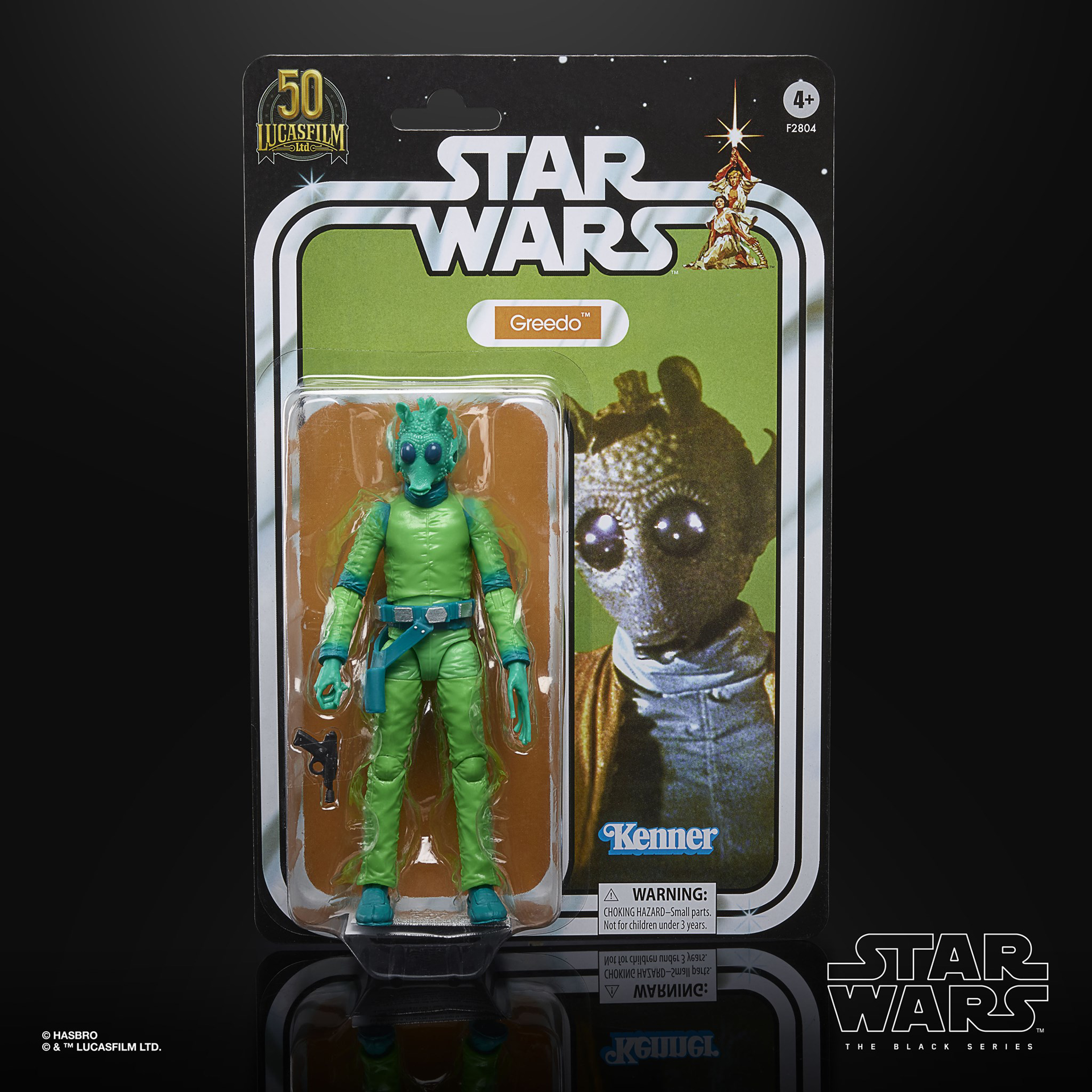 Star Wars The Black Series - Collection Archive 50e Anniversaire de Lucasfilm - Figurine d'action de Greedo 15cm - flash vidéo