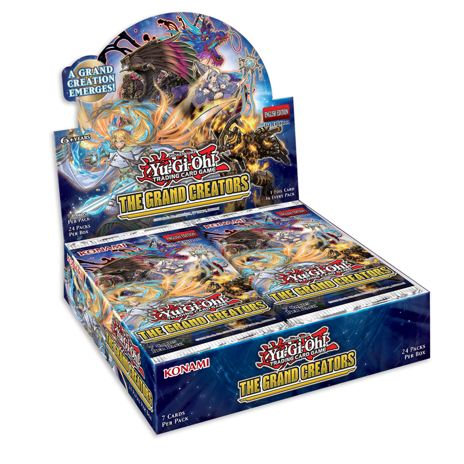 Yu-Gi-Oh! JCC - Display de Pack de Booster Les Grands Créateurs (24 Boosters) - flash vidéo