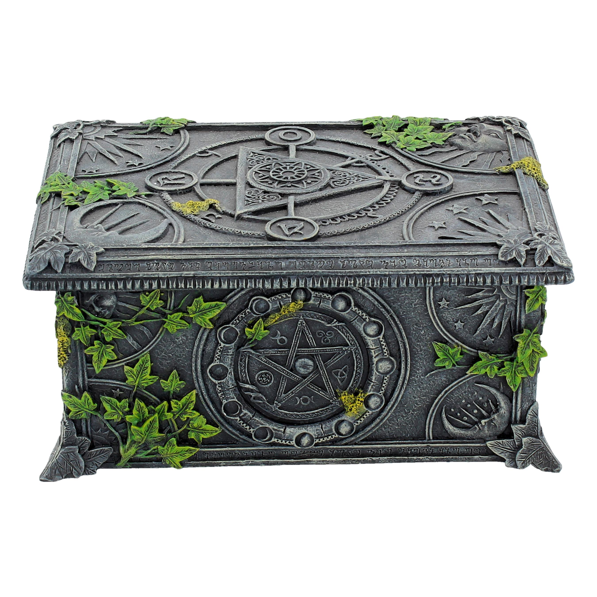 Wiccan Pentagram - Boîte à bijoux pour le tarot 17.5cm