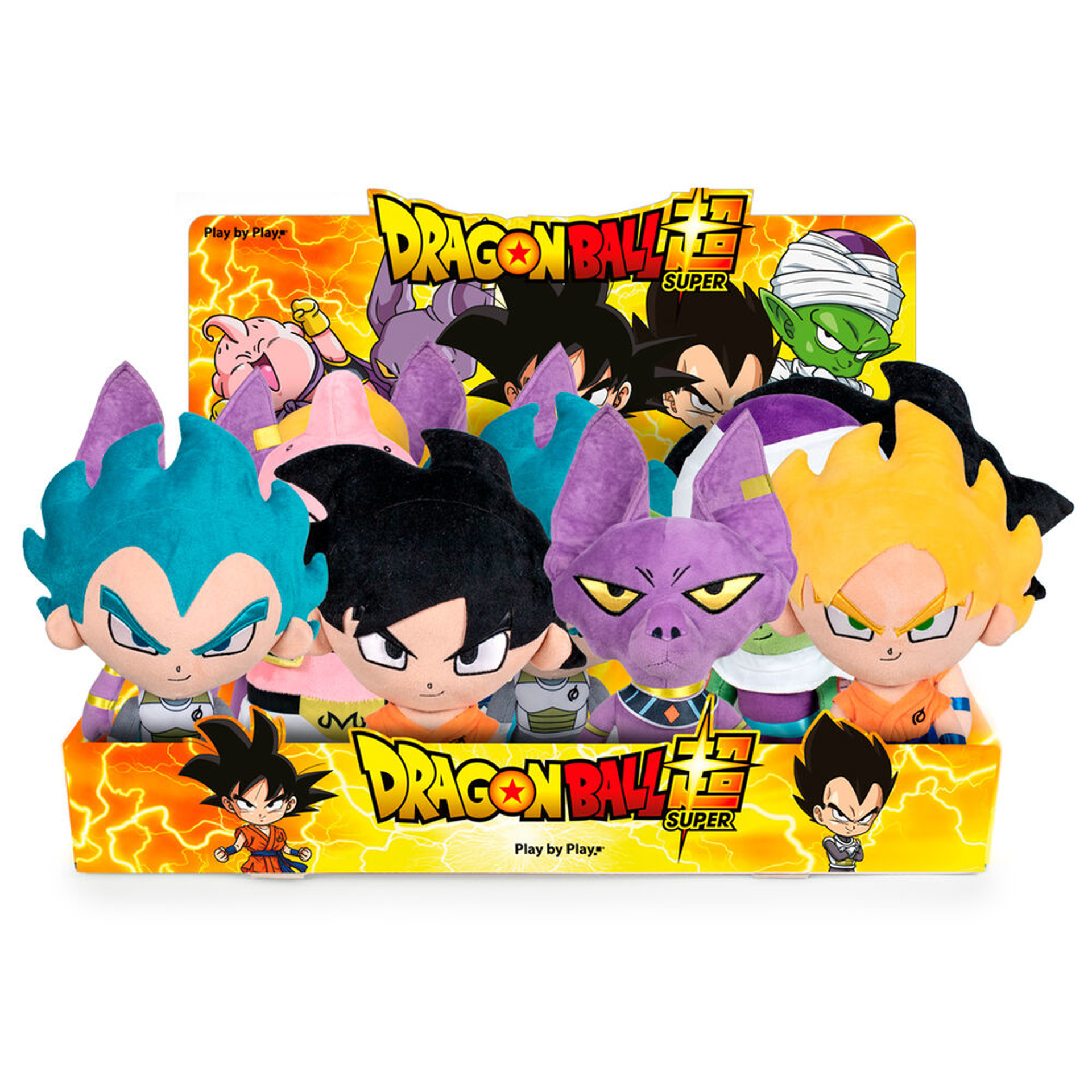 Dragon Ball Super - Assortiment de 7 Peluches 22 cm (12pc per display) - flash vidéo