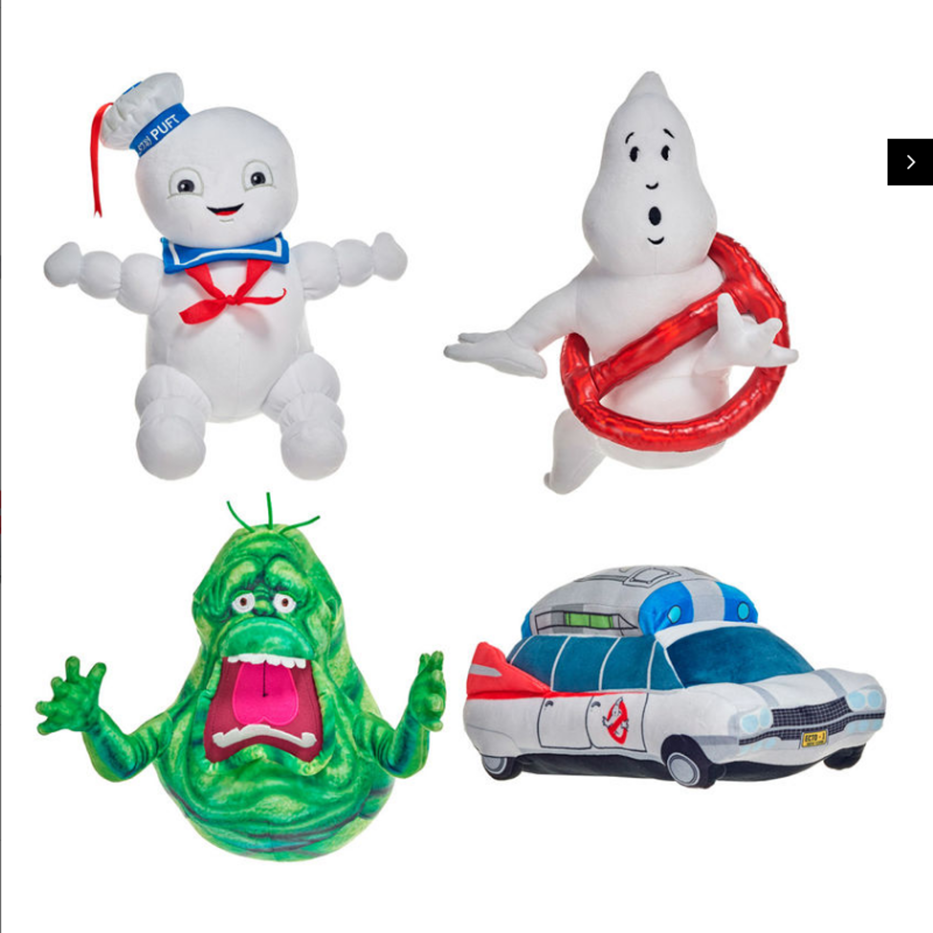 Ghostbusters - Assortiment de 4 peluches 32 cm - flash vidéo