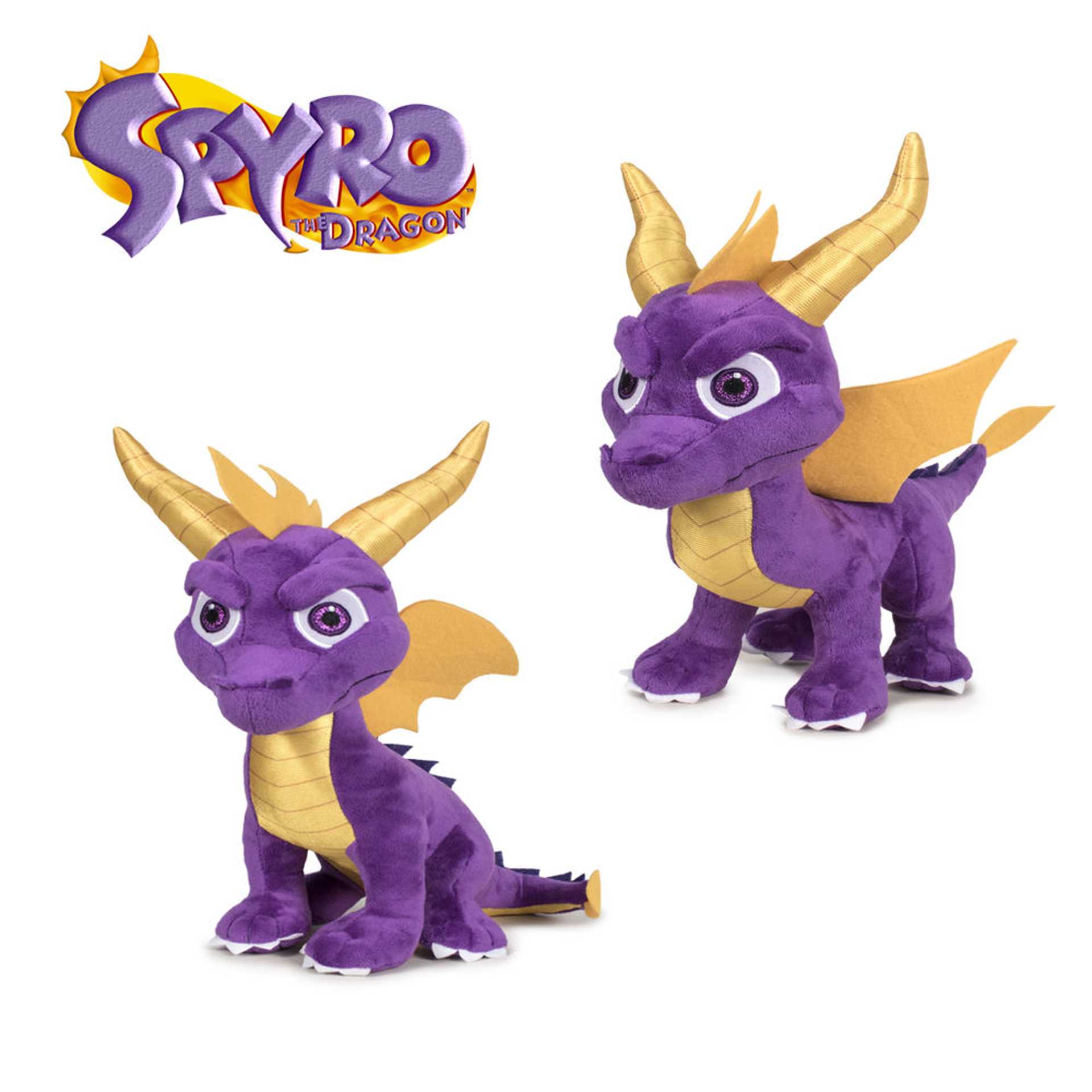 Spyro - Assortiment de 2 Peluches Spyro 27 cm - flash vidéo