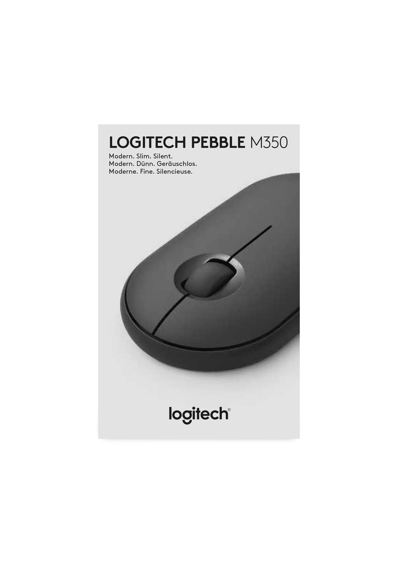 Logitech Souris sans fil Pebble M350 Gris foncé - flash vidéo